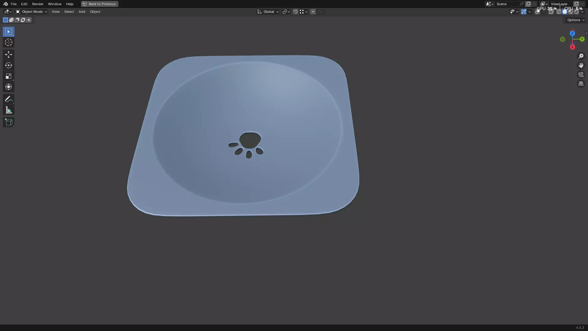 Pet Water Bowl 3D model_31