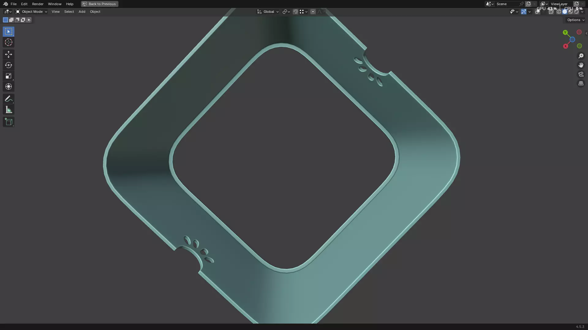 Pet Water Bowl 3D model_15