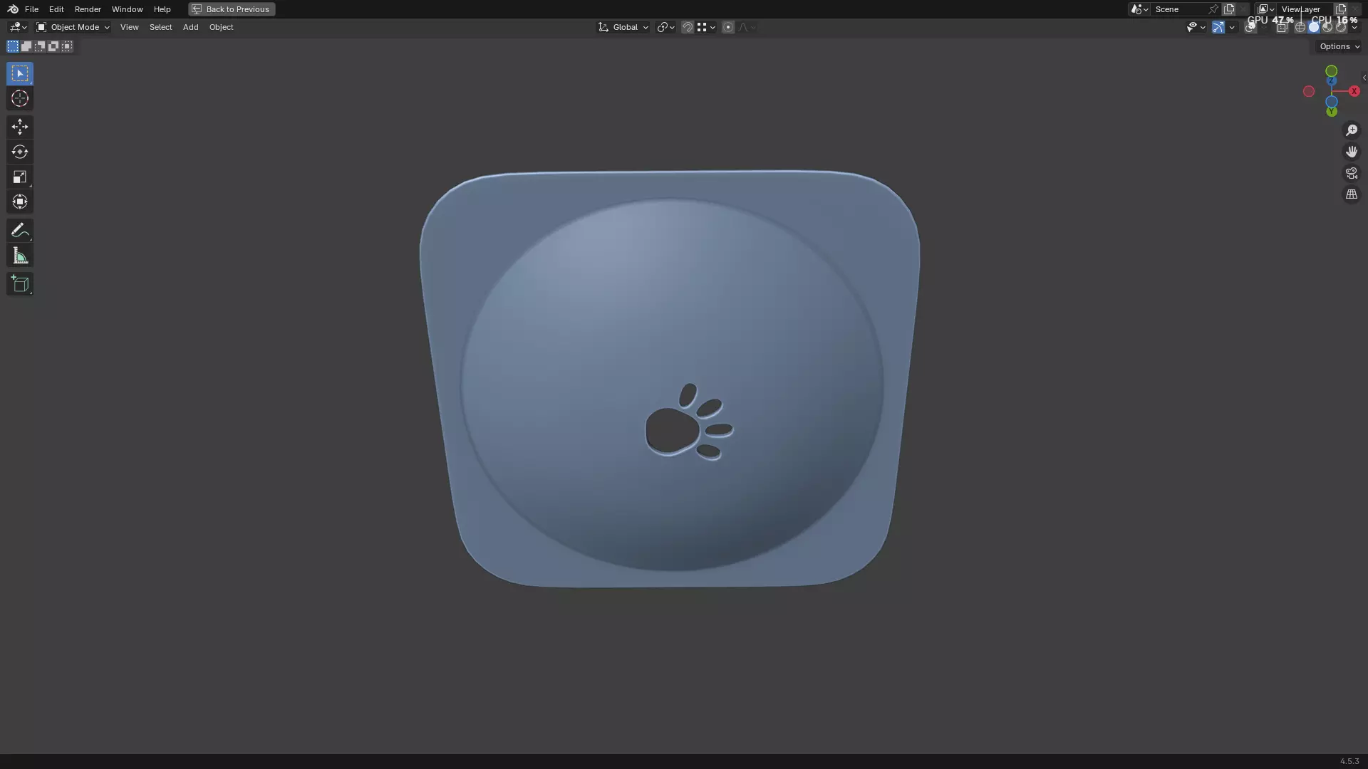 Pet Water Bowl 3D model_30