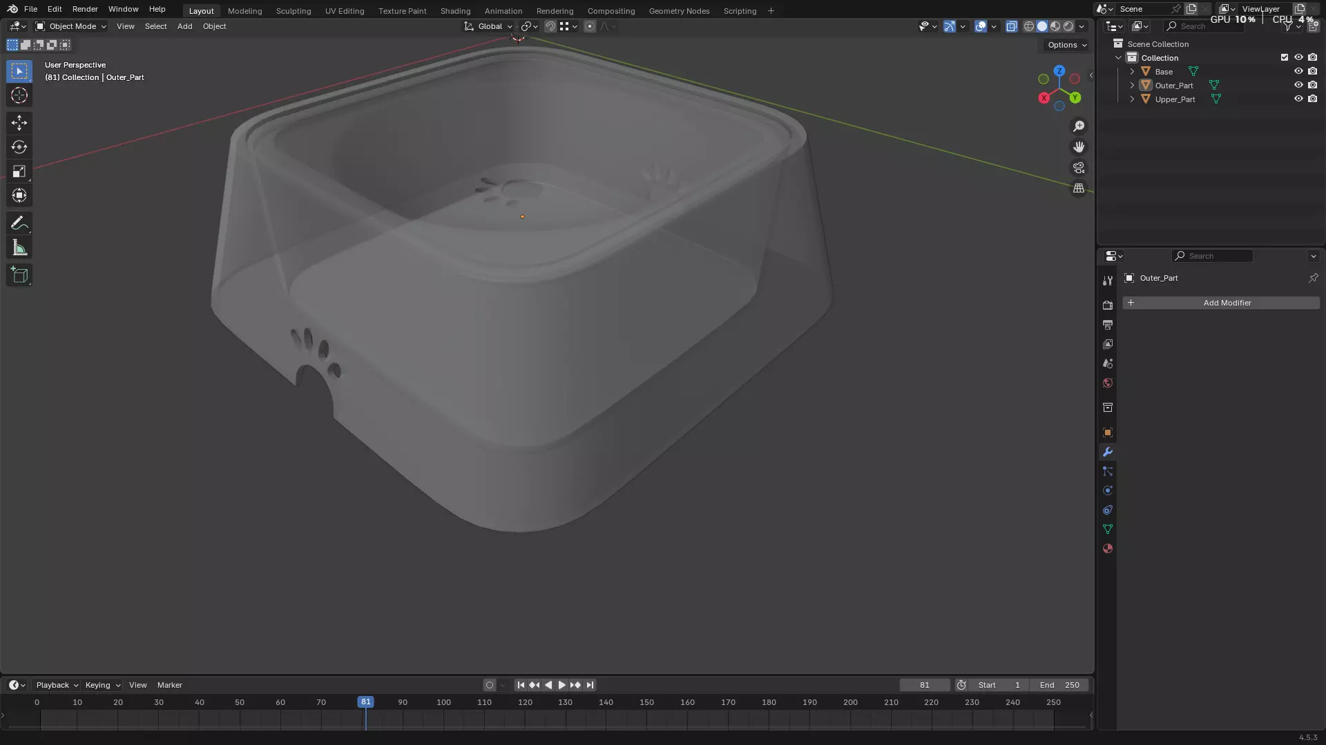 Pet Water Bowl 3D model_61