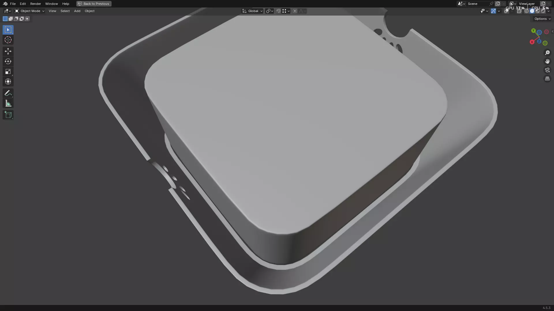 Pet Water Bowl 3D model_10