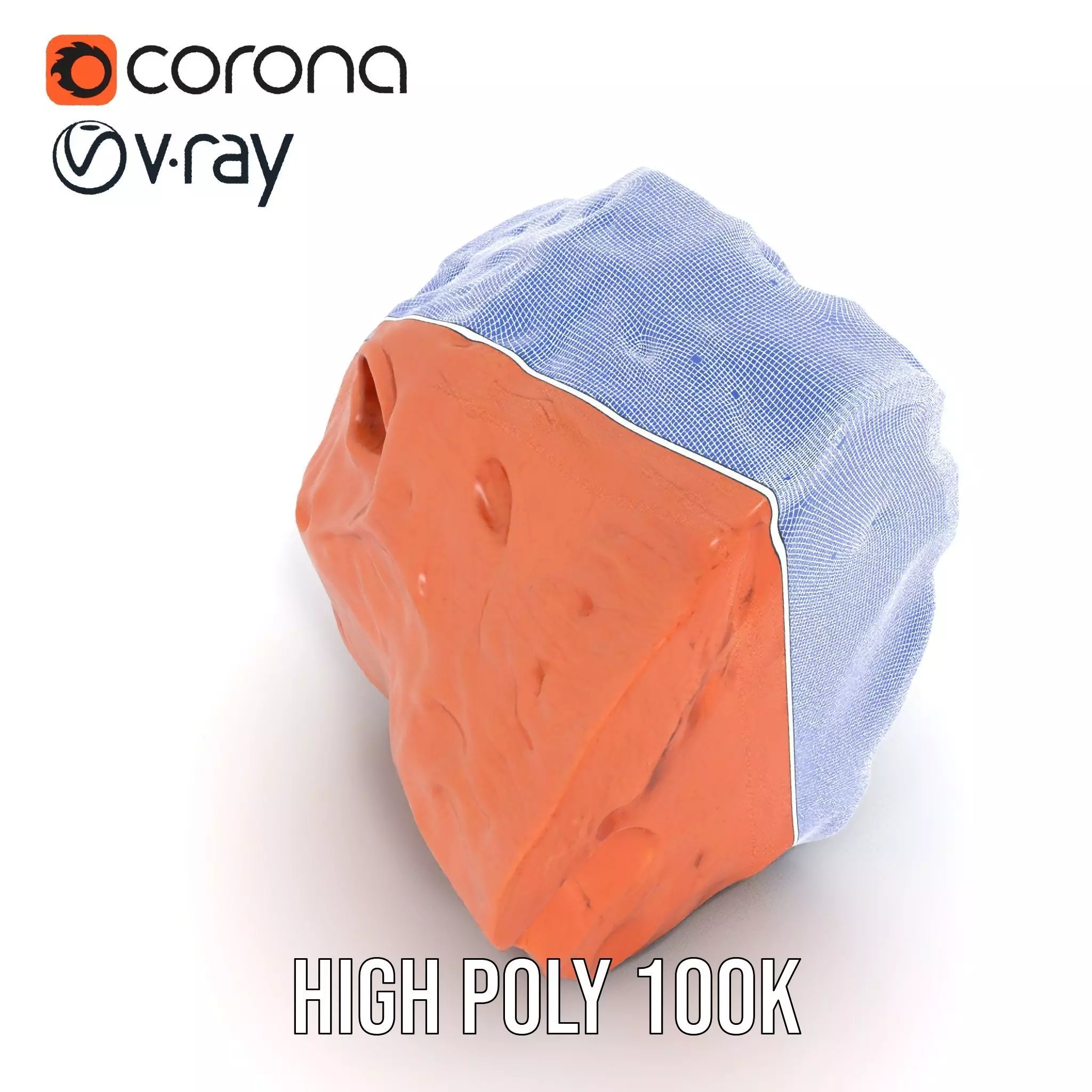 Rustic Terracotta Boulder model pack Texture_32