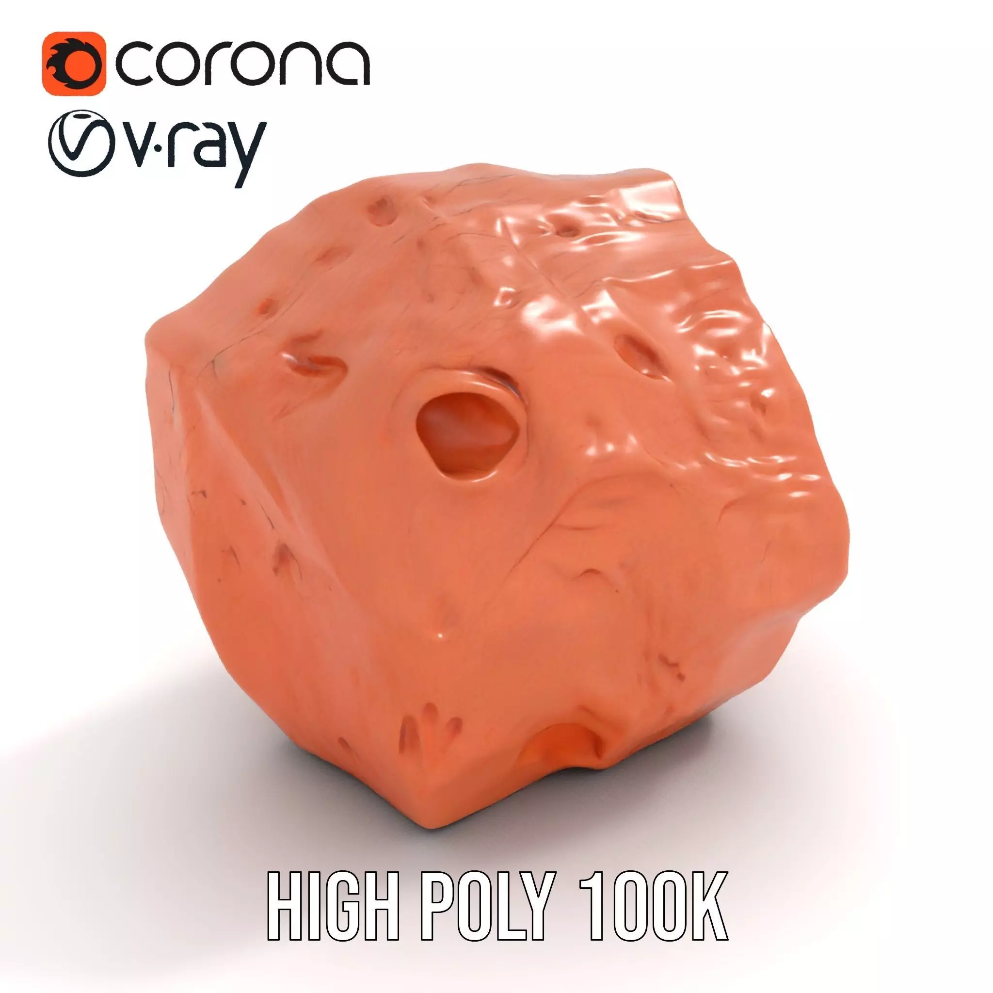 Rustic Terracotta Boulder model pack Texture_17