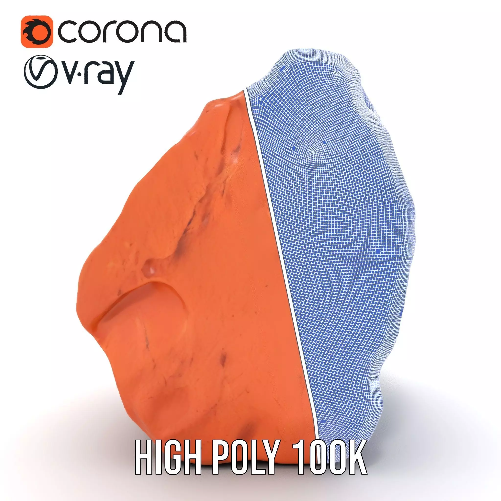 Rustic Terracotta Boulder model pack Texture_34