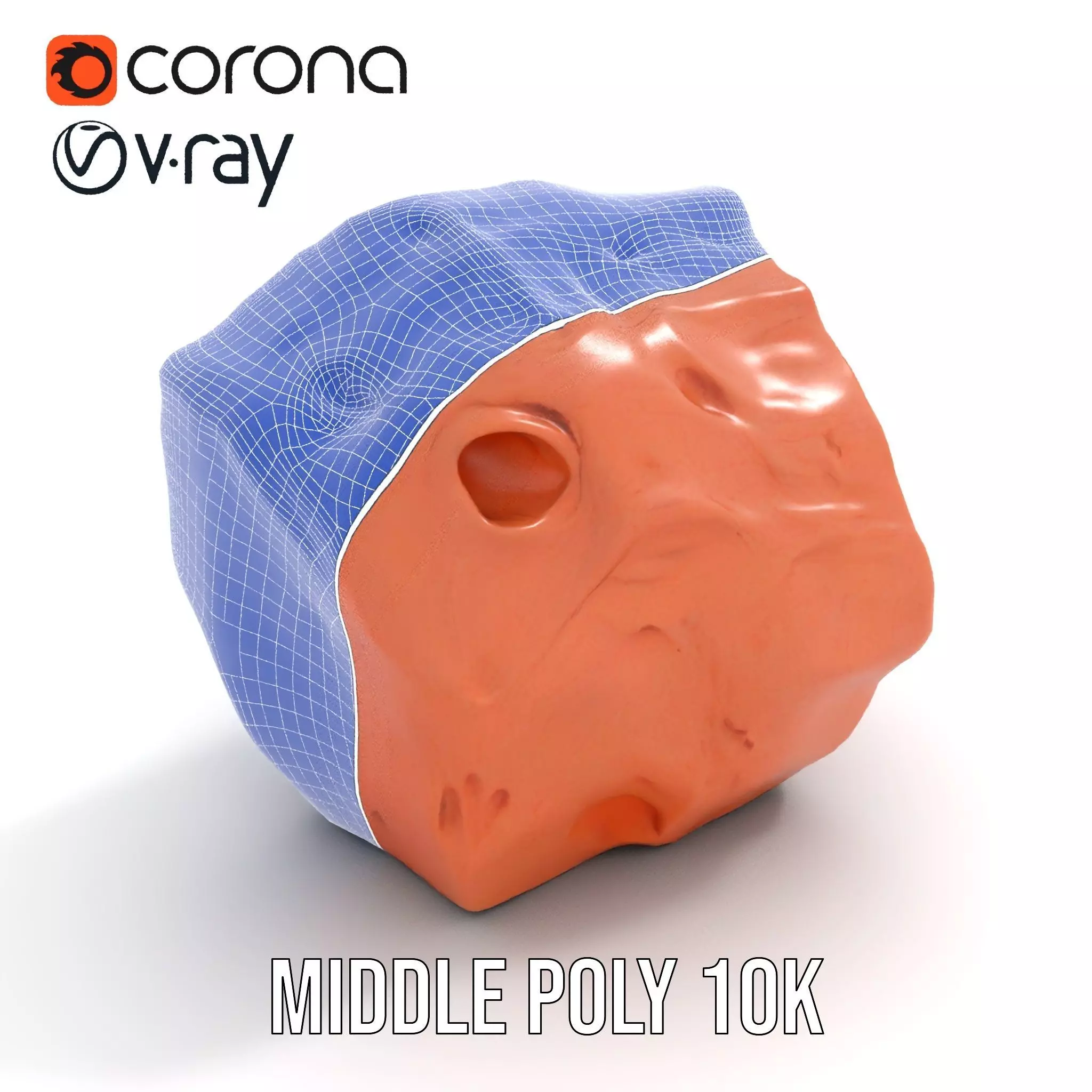 Rustic Terracotta Boulder model pack Texture_13