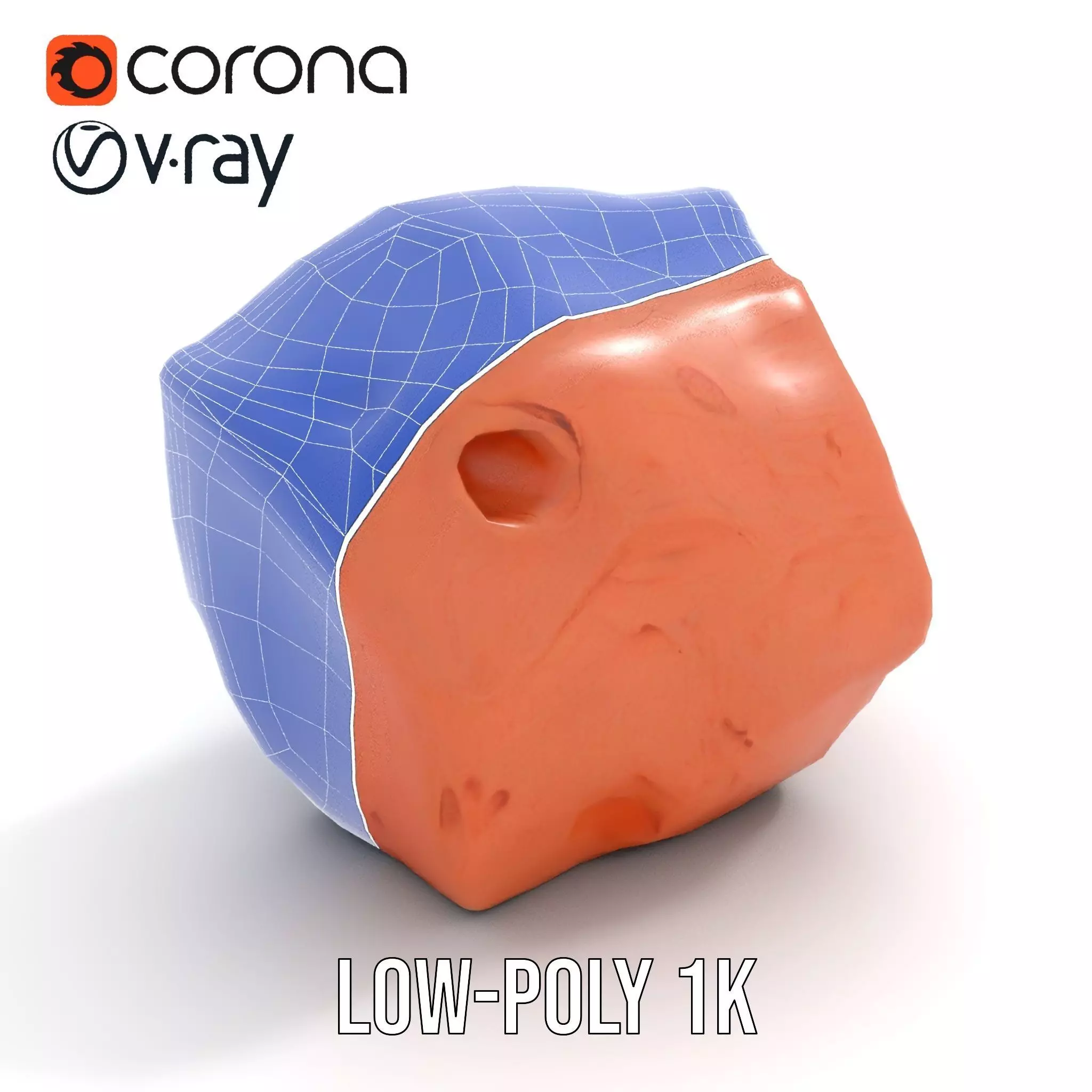 Rustic Terracotta Boulder model pack Texture_7