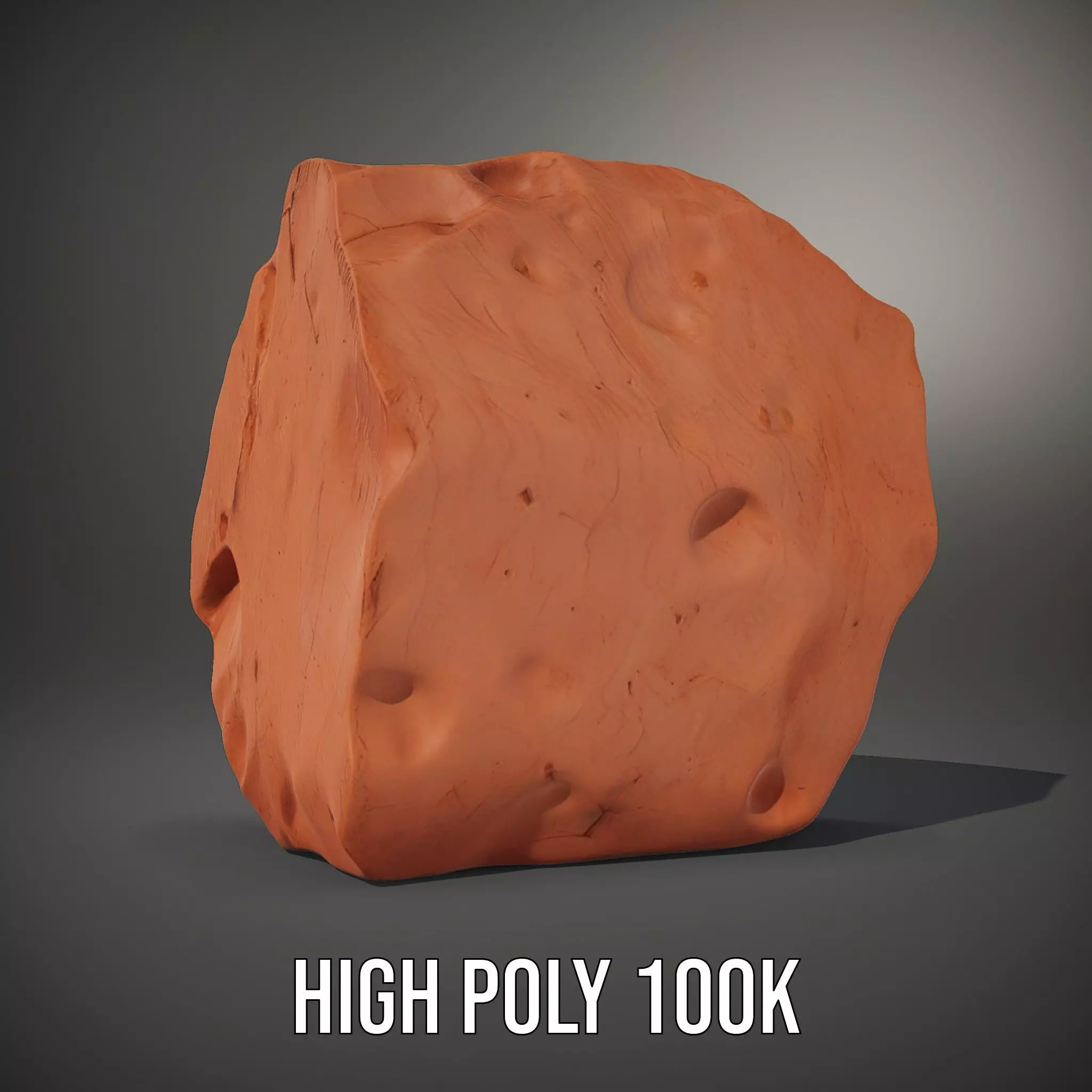 Rustic Terracotta Boulder model pack Texture_10