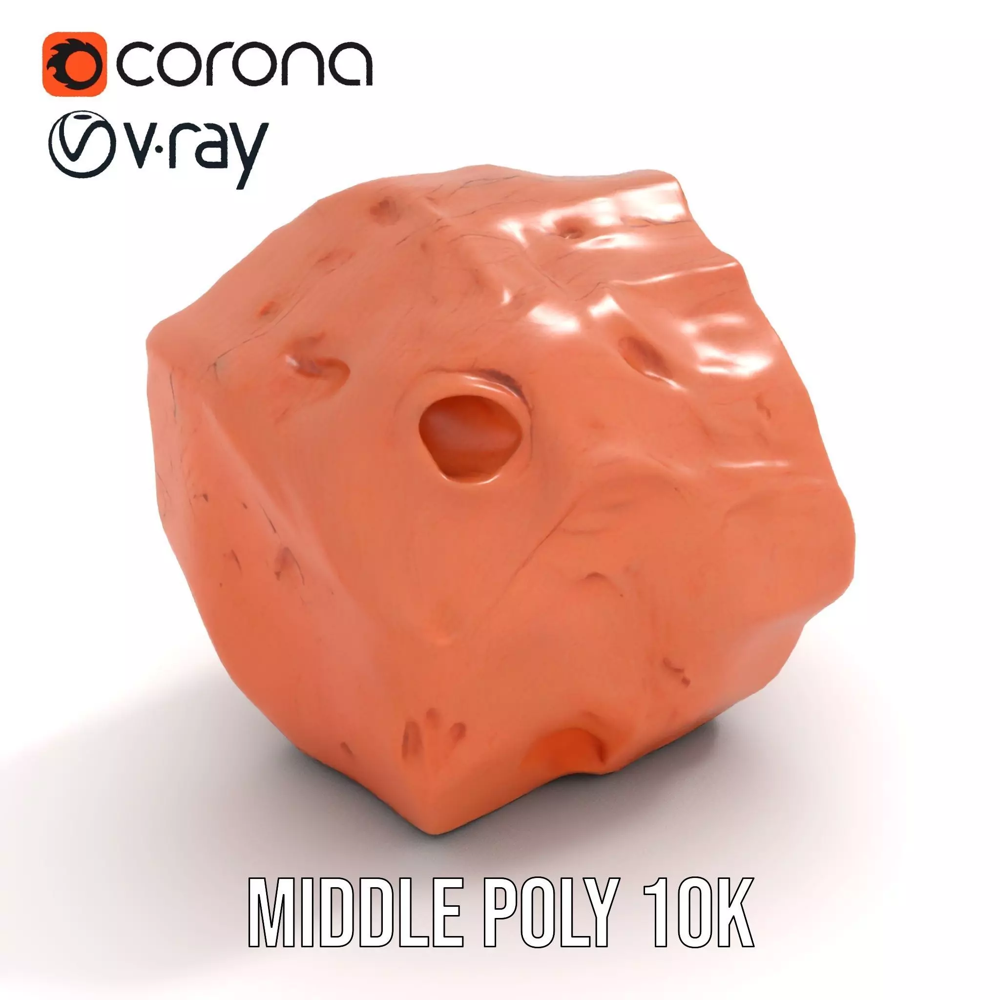 Rustic Terracotta Boulder model pack Texture_6