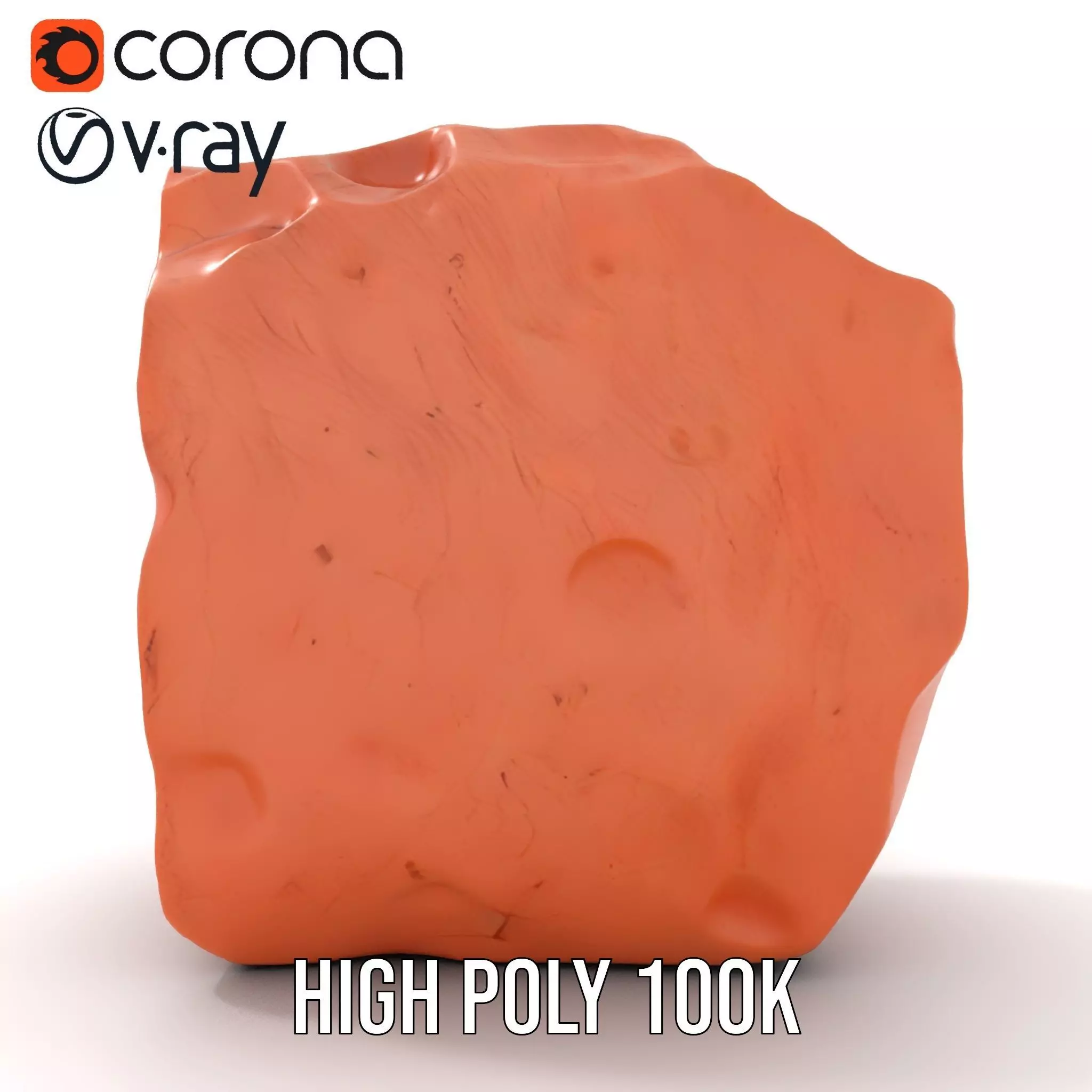 Rustic Terracotta Boulder model pack Texture_25