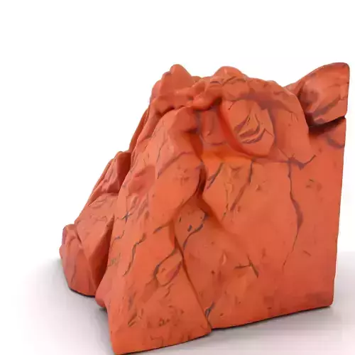 Rustic Cliff Formation model pack Low-poly 3D model