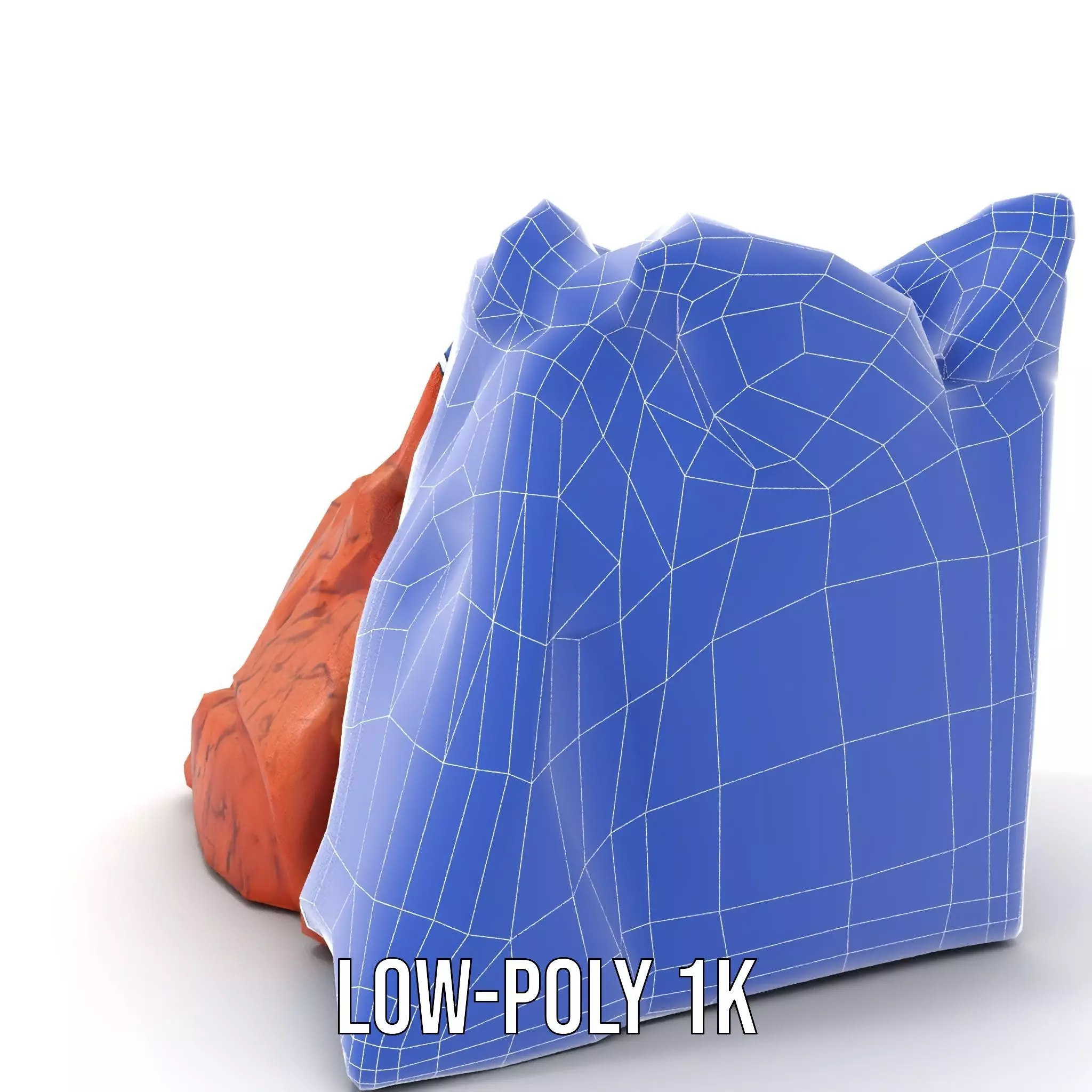 Rustic Cliff Formation model pack Low-poly 3D model_22