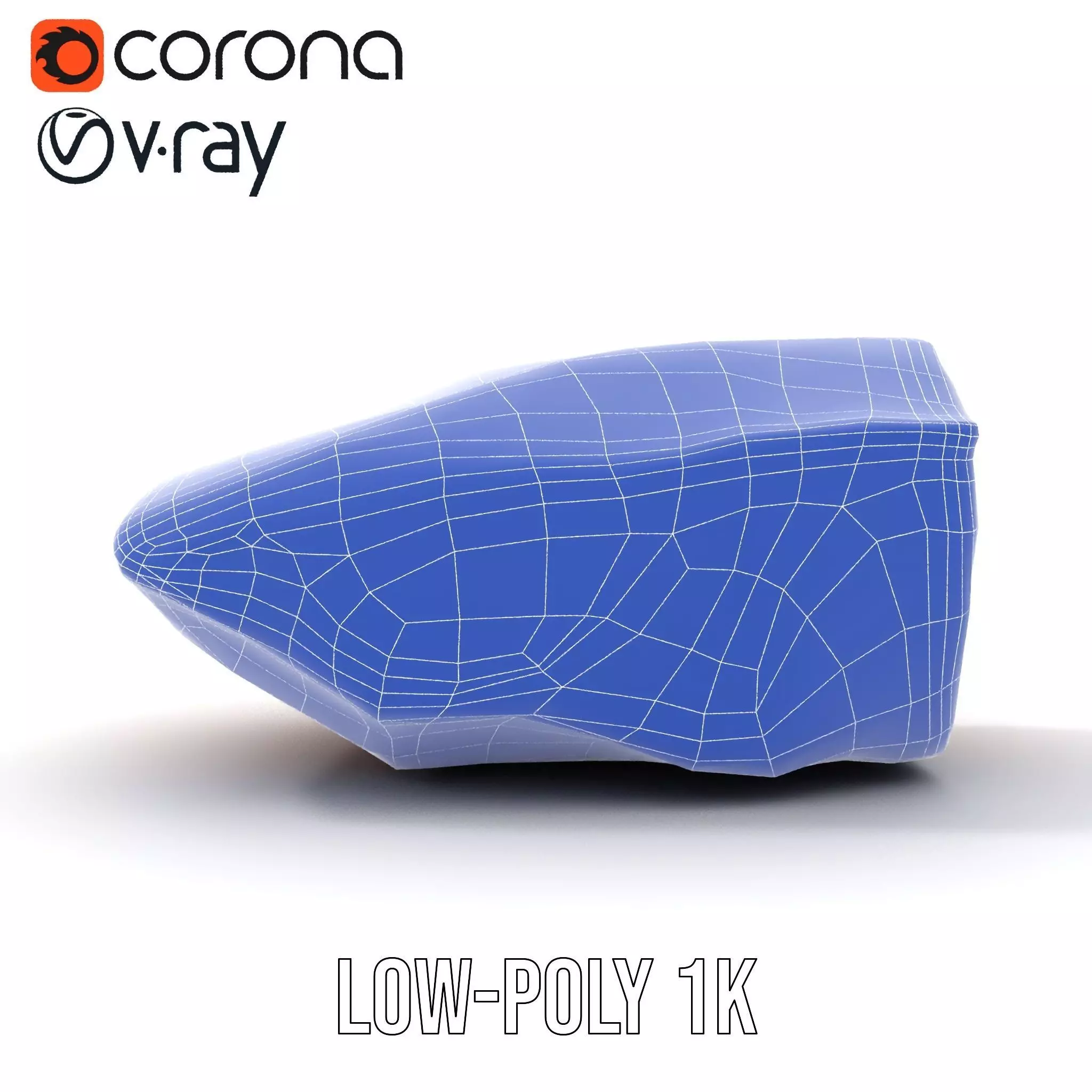 Rustic Sandstone Boulder model pack Low-poly 3D model_30