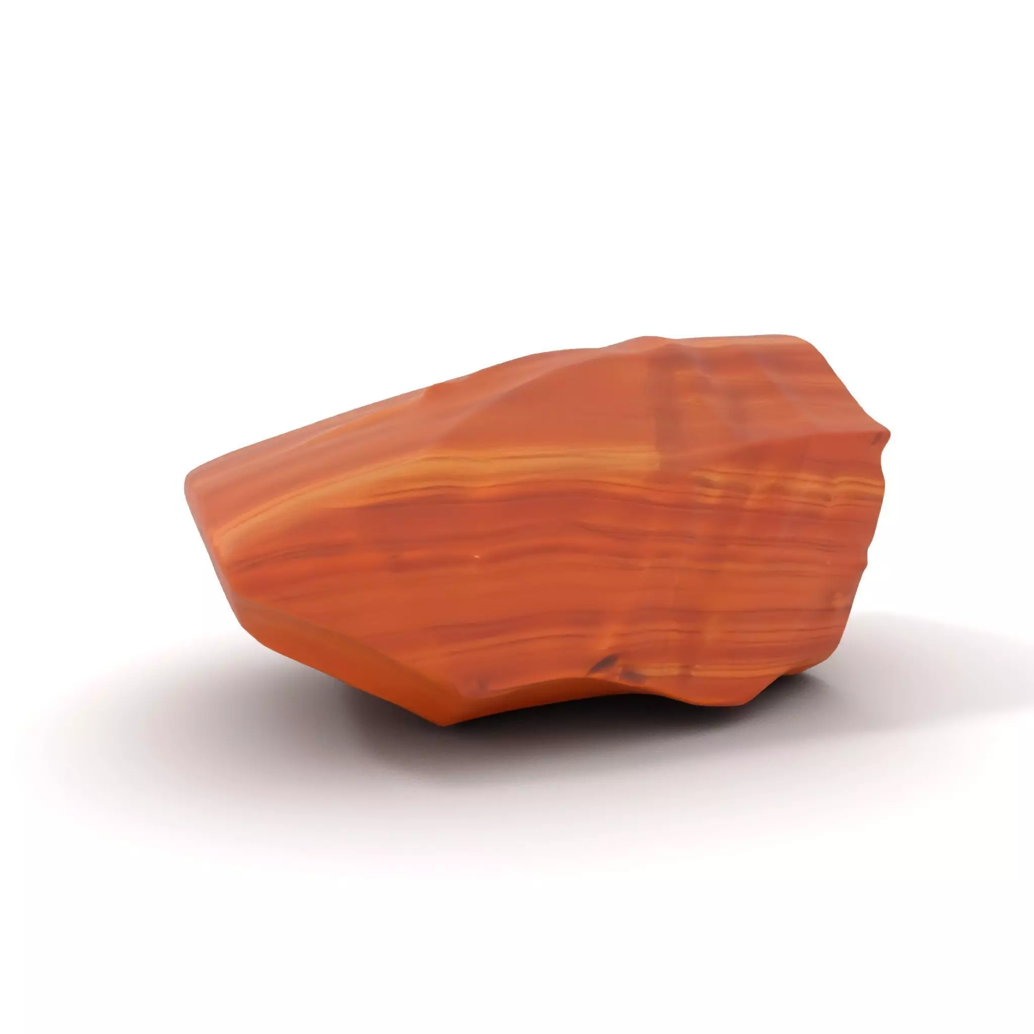 Rustic Sandstone Boulder model pack Low-poly 3D model_0