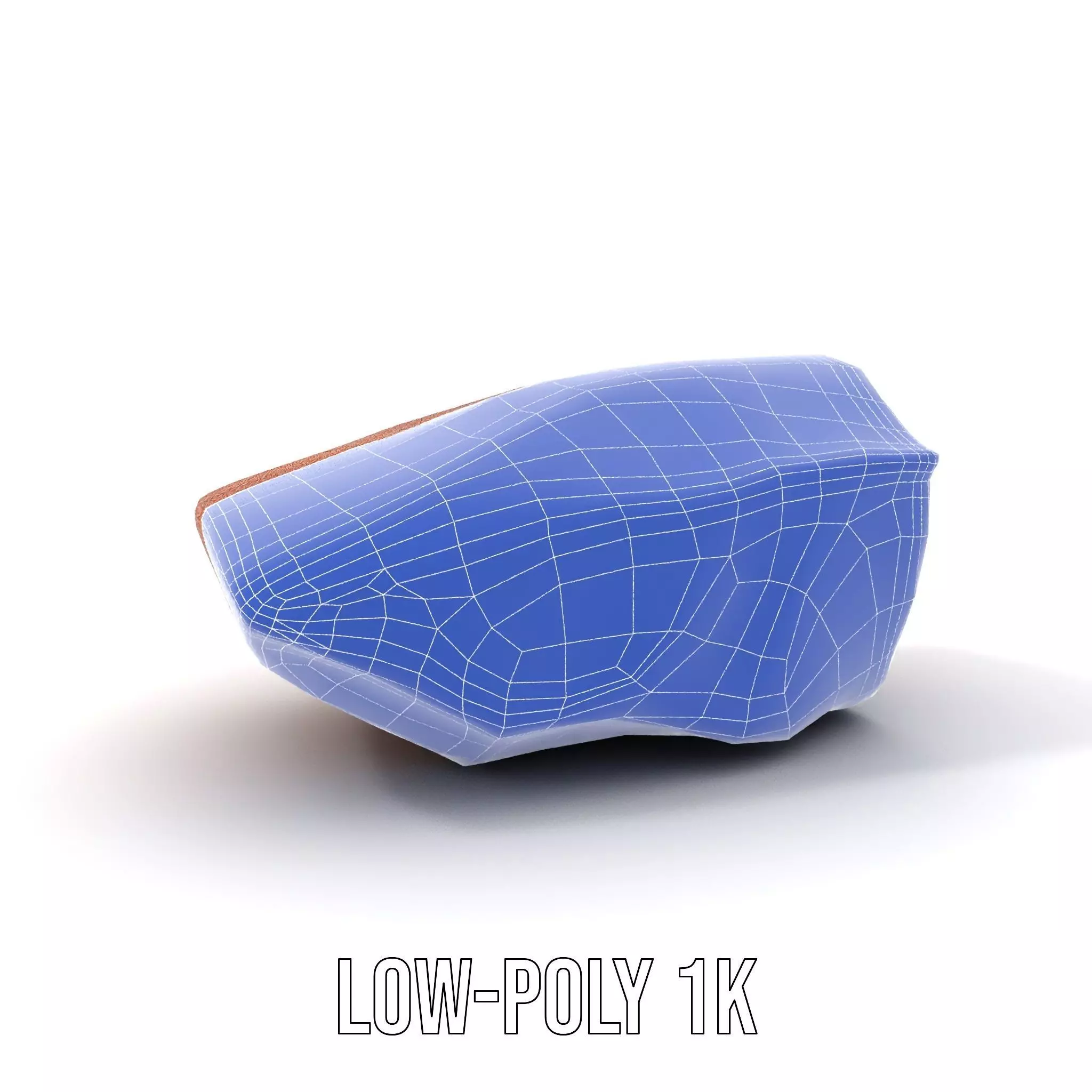 Rustic Sandstone Boulder model pack Low-poly 3D model_14