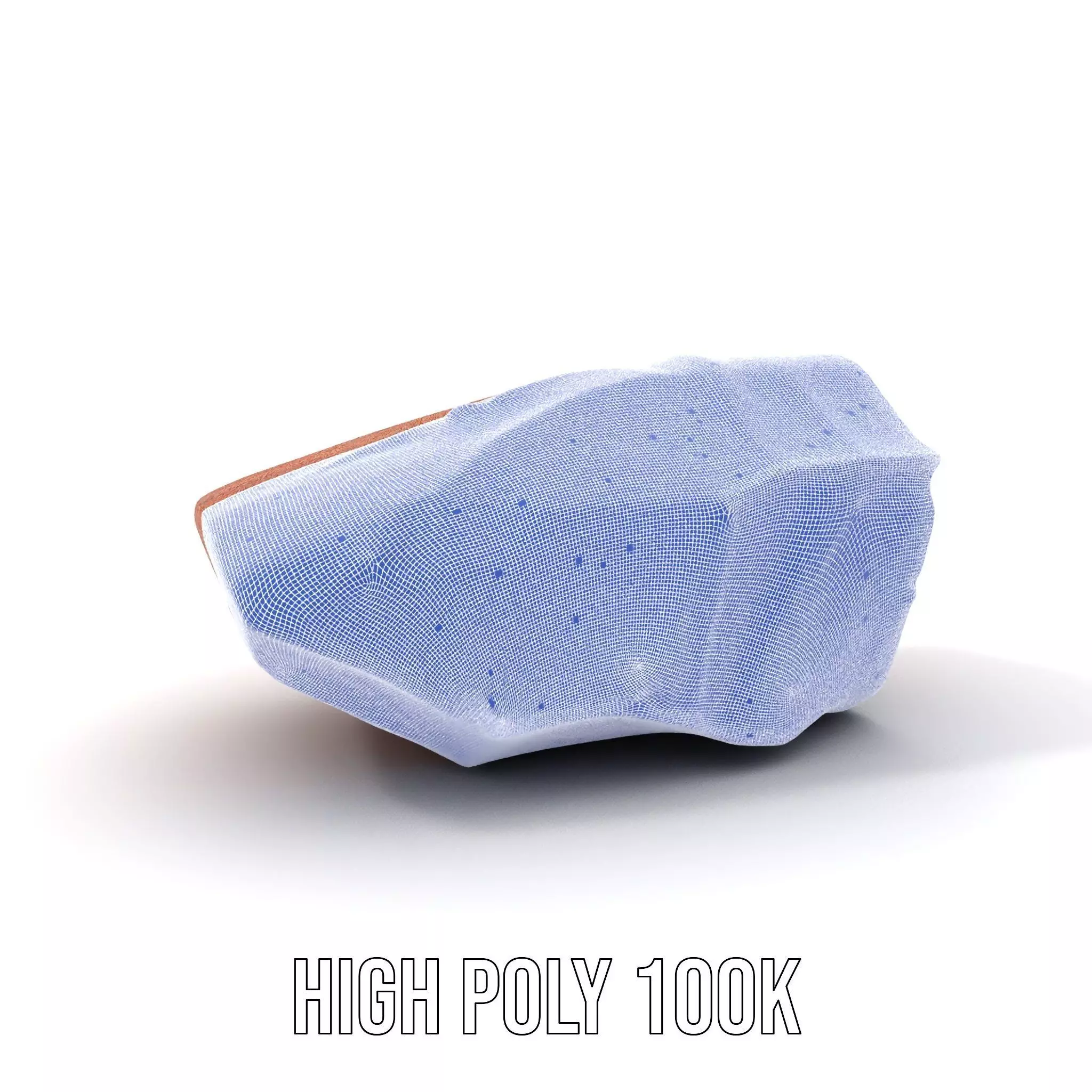 Rustic Sandstone Boulder model pack Low-poly 3D model_4