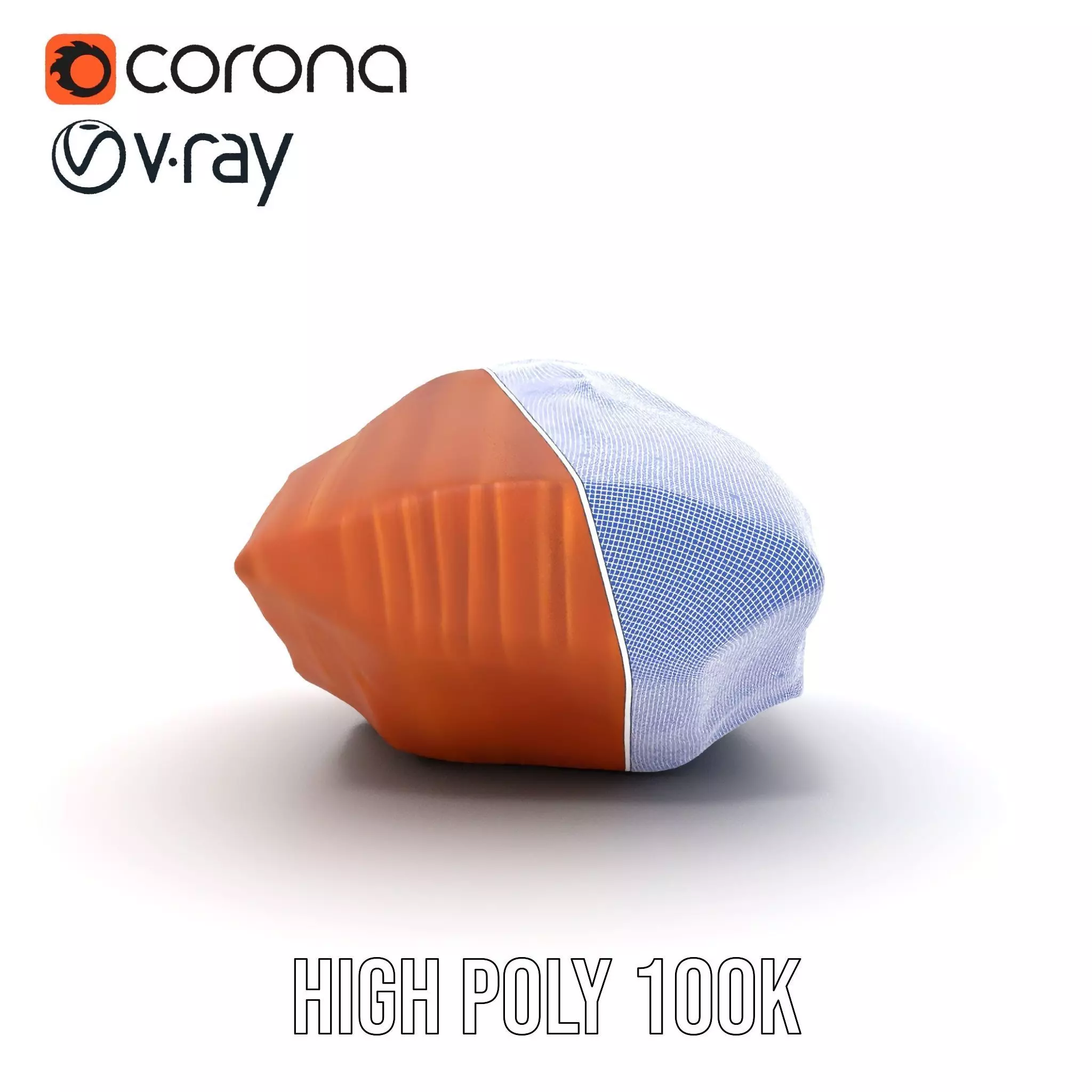 Rustic Sandstone Boulder model pack Low-poly 3D model_34