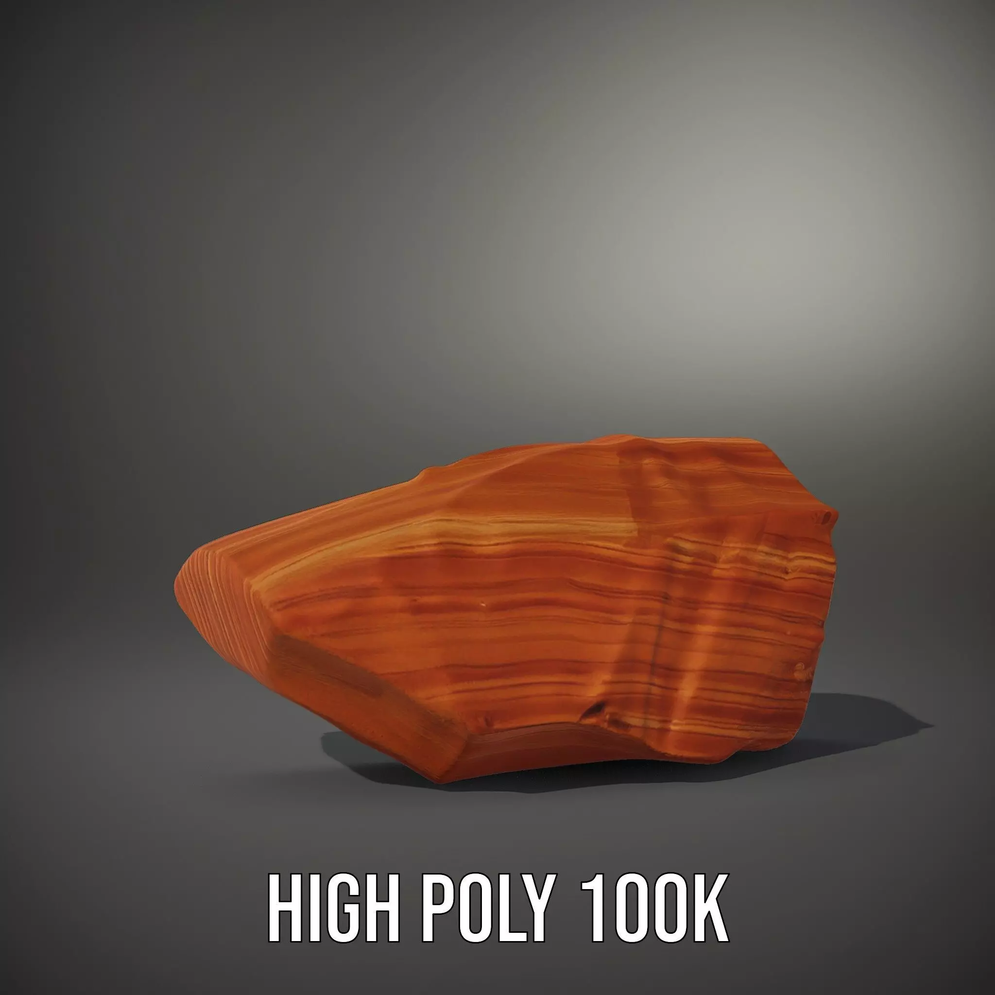 Rustic Sandstone Boulder model pack Low-poly 3D model_10