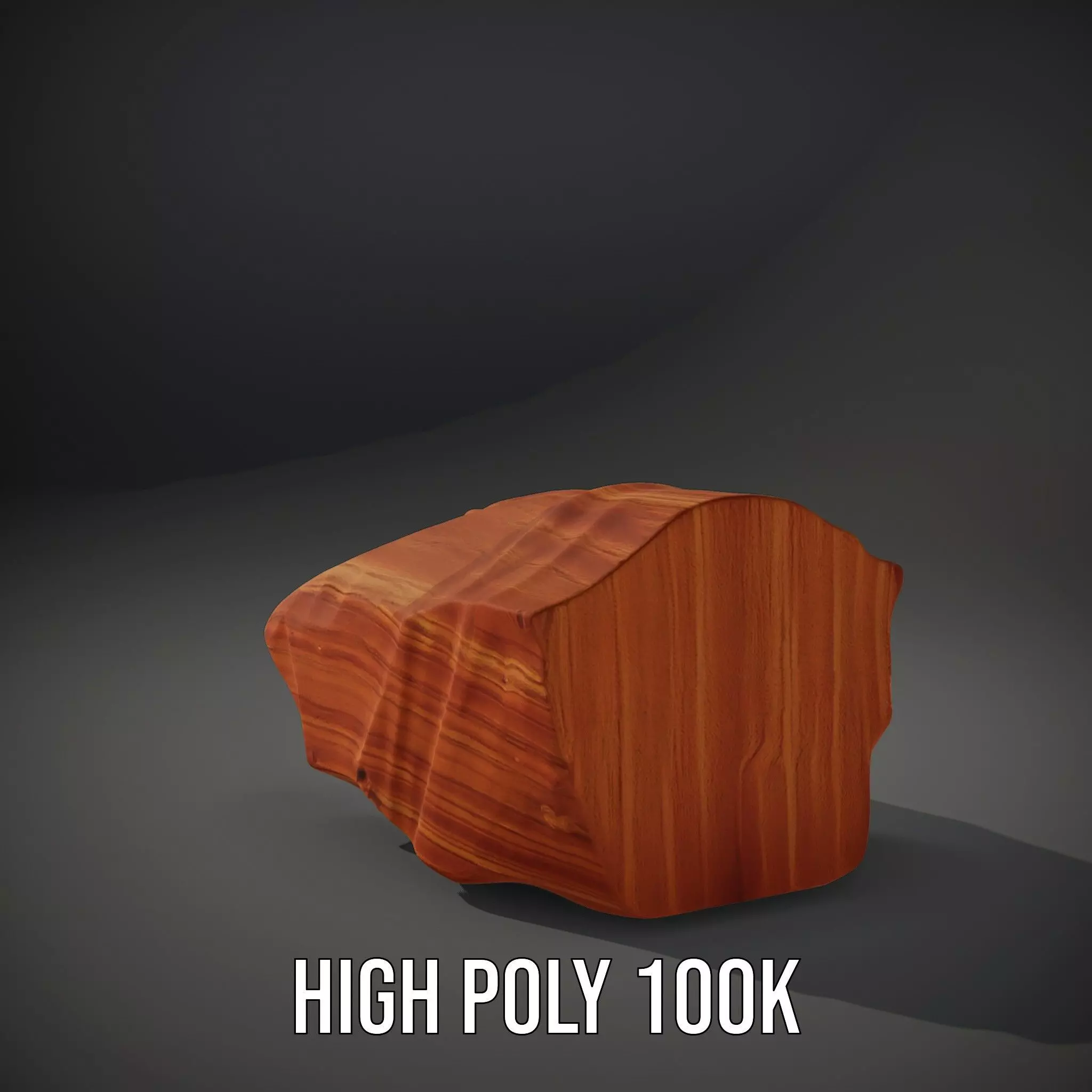 Rustic Sandstone Boulder model pack Low-poly 3D model_8
