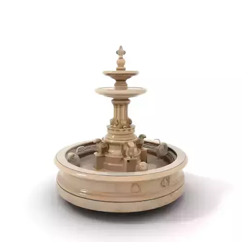 Elegant Stone Fountain model pack
