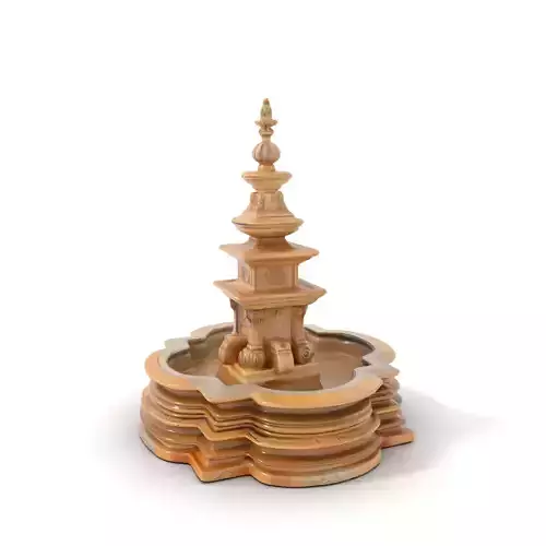 Elegant Stone Fountain model pack