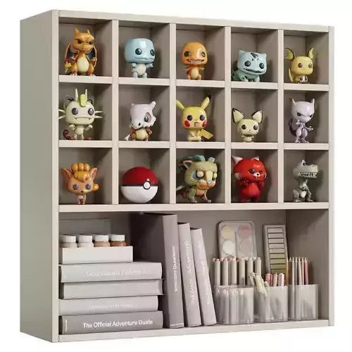 Toys and wall decor for a kids room