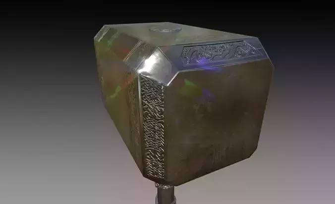 Celtic - Viking Hammer Updated 3D model
