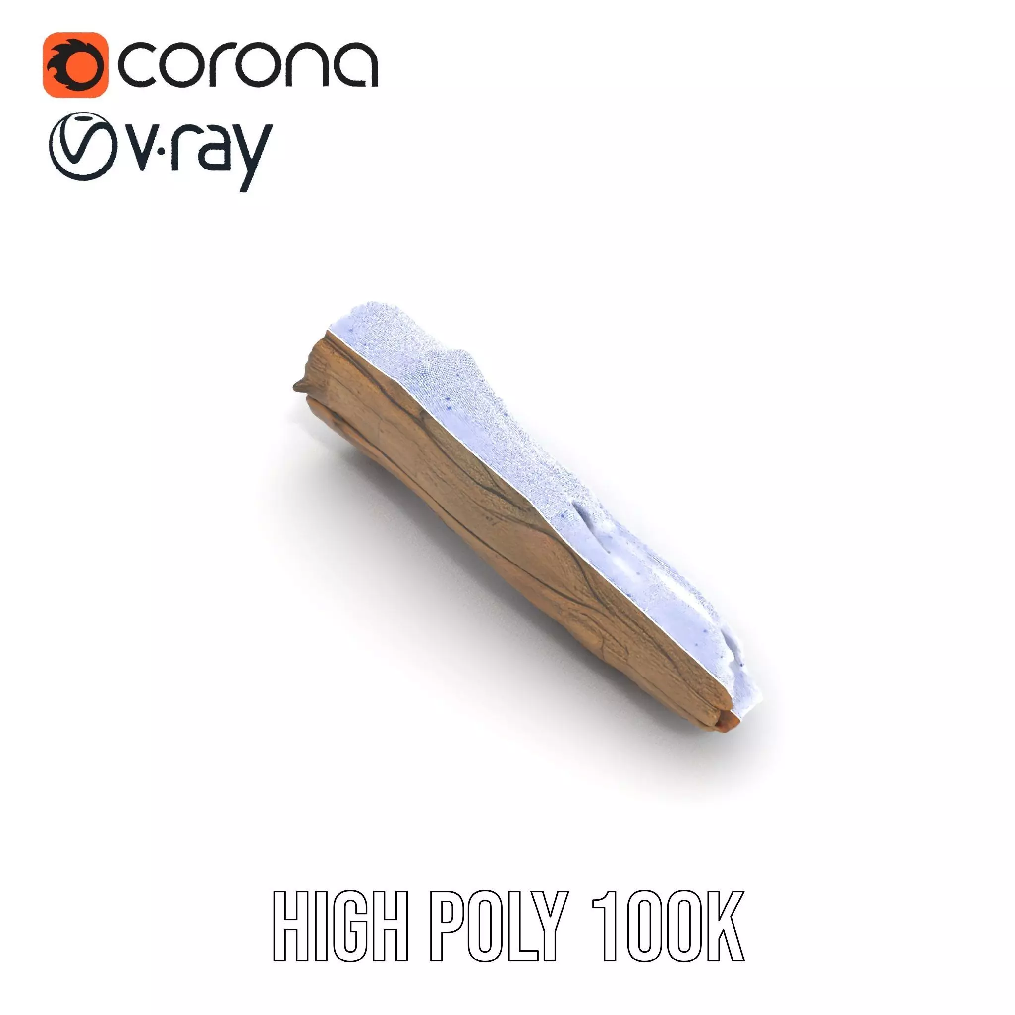 Rustic Driftwood model pack Low-poly 3D model_34