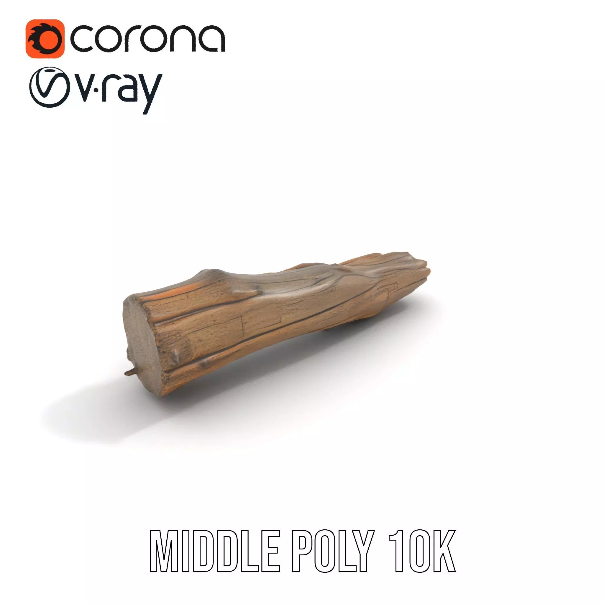 Rustic Driftwood model pack Low-poly 3D model_6