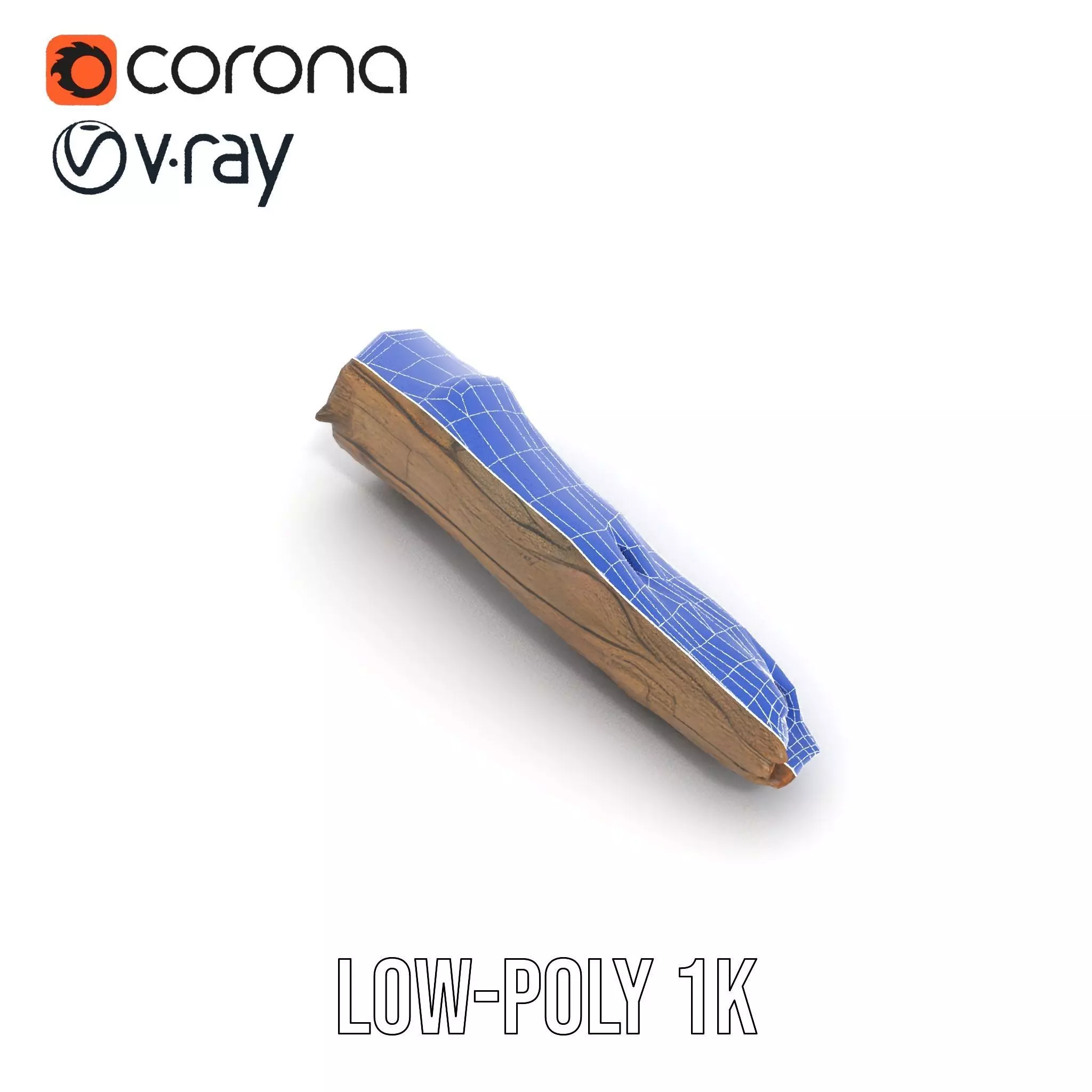 Rustic Driftwood model pack Low-poly 3D model_20