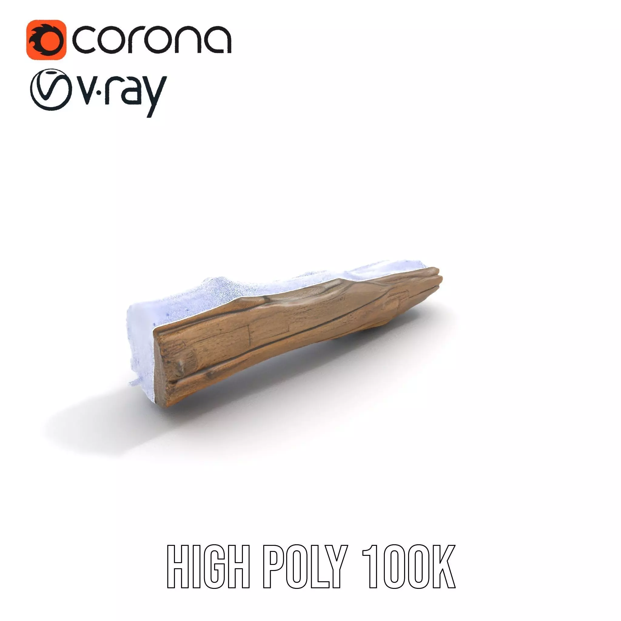 Rustic Driftwood model pack Low-poly 3D model_31