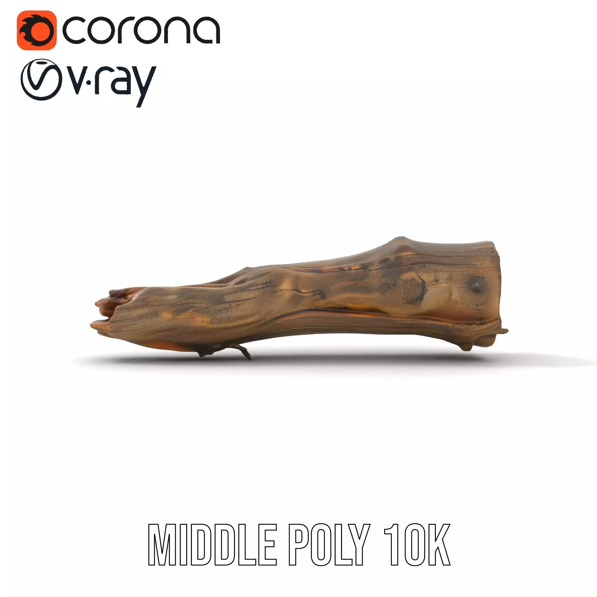 Rustic Driftwood model pack Low-poly 3D model_13