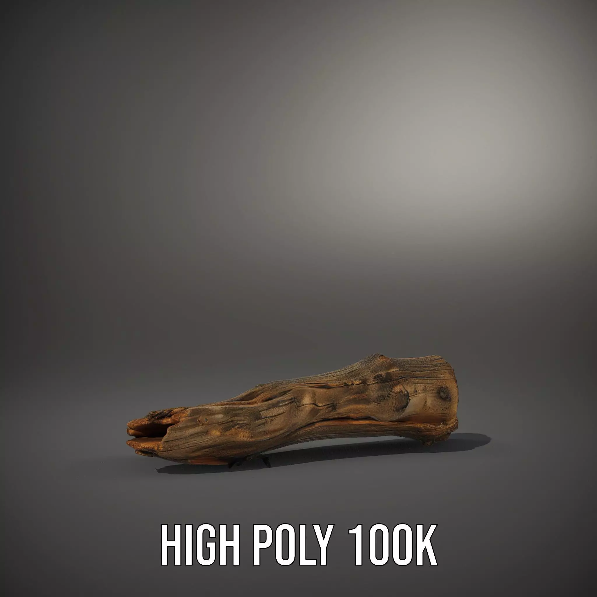 Rustic Driftwood model pack Low-poly 3D model_8