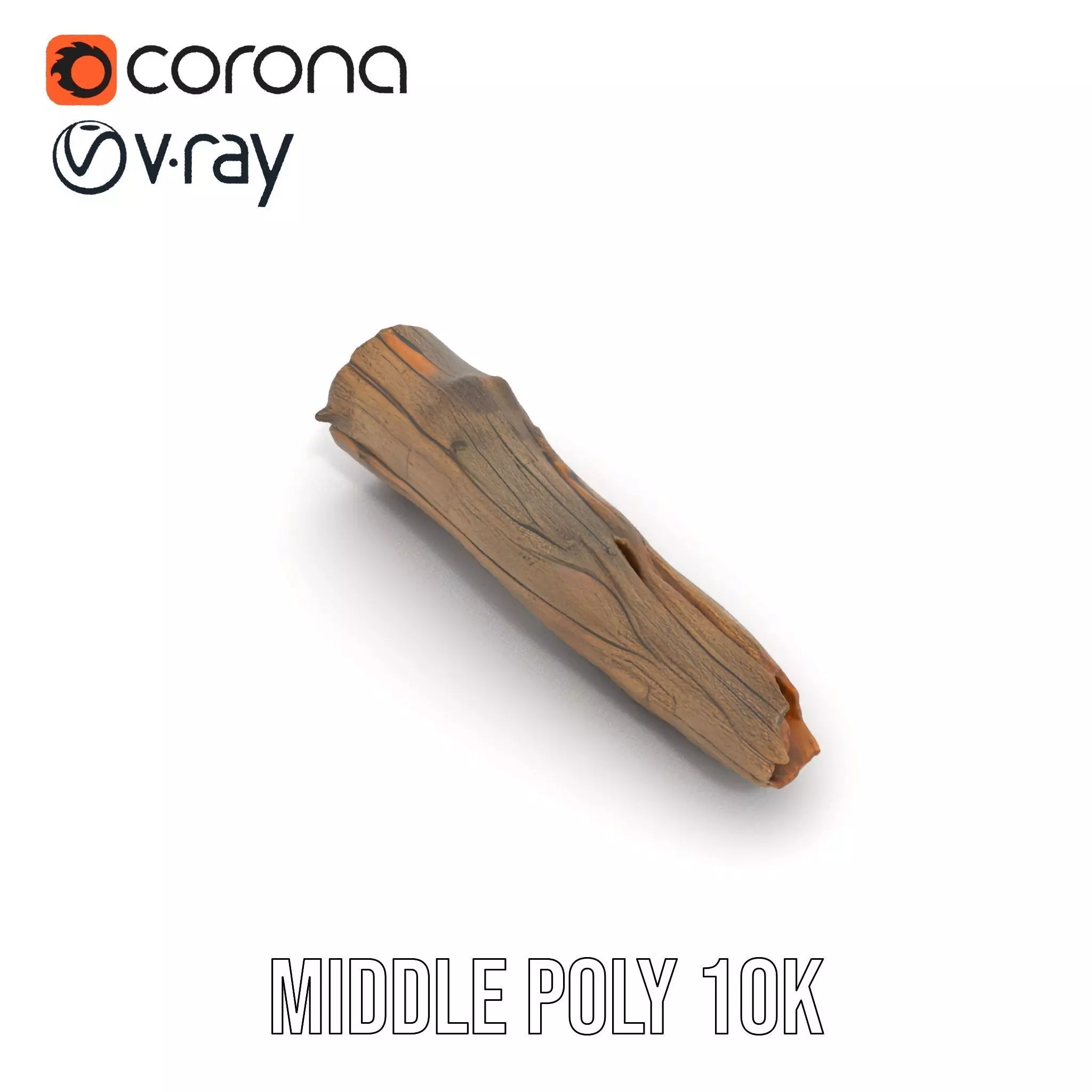 Rustic Driftwood model pack Low-poly 3D model_5