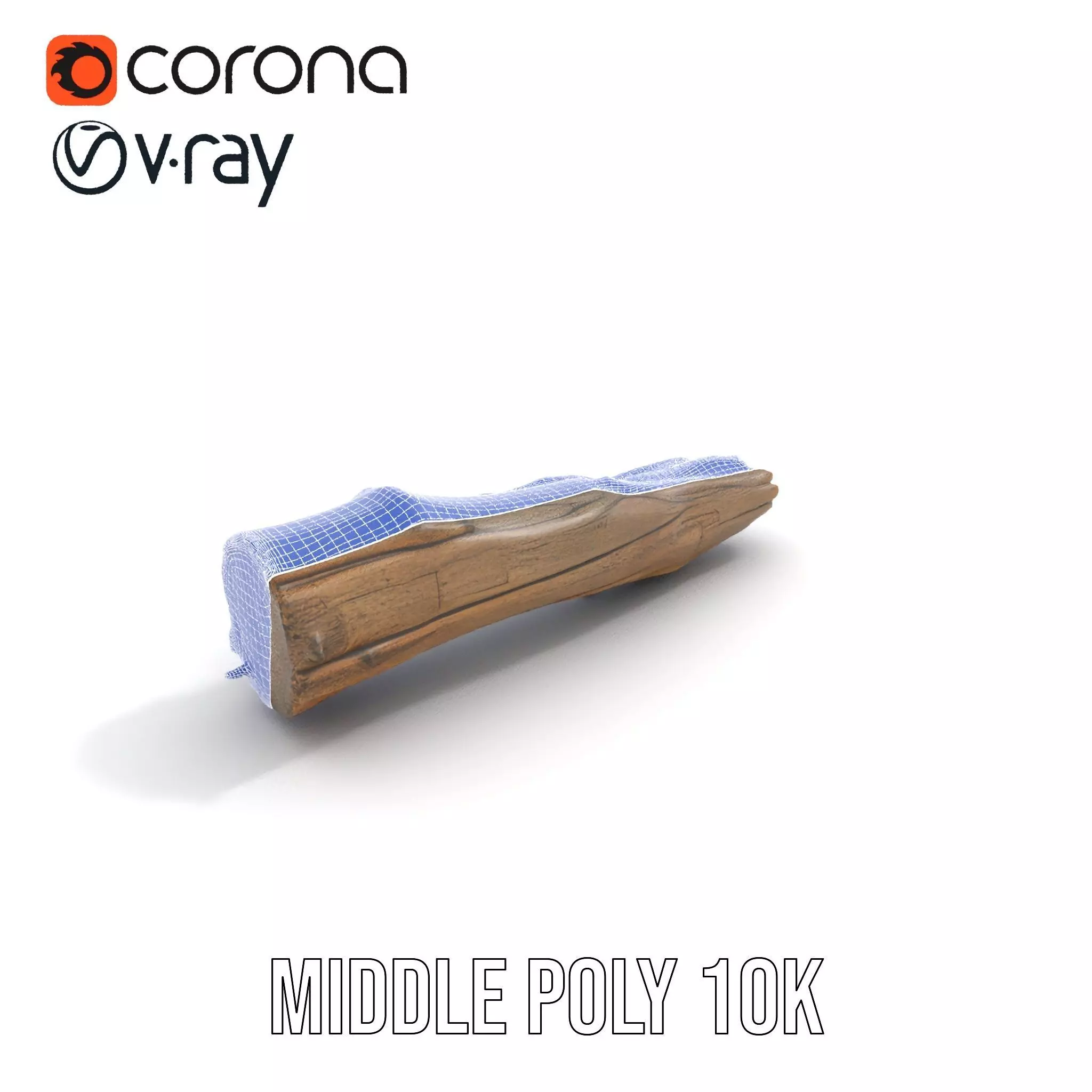 Rustic Driftwood model pack Low-poly 3D model_16