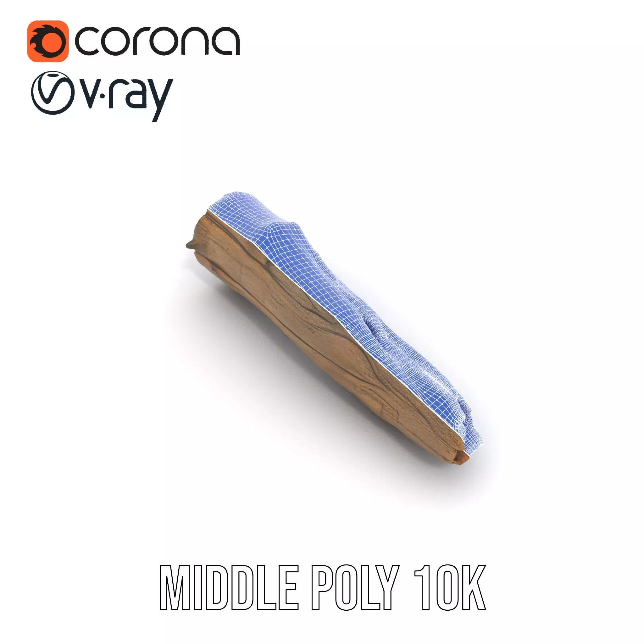 Rustic Driftwood model pack Low-poly 3D model_21