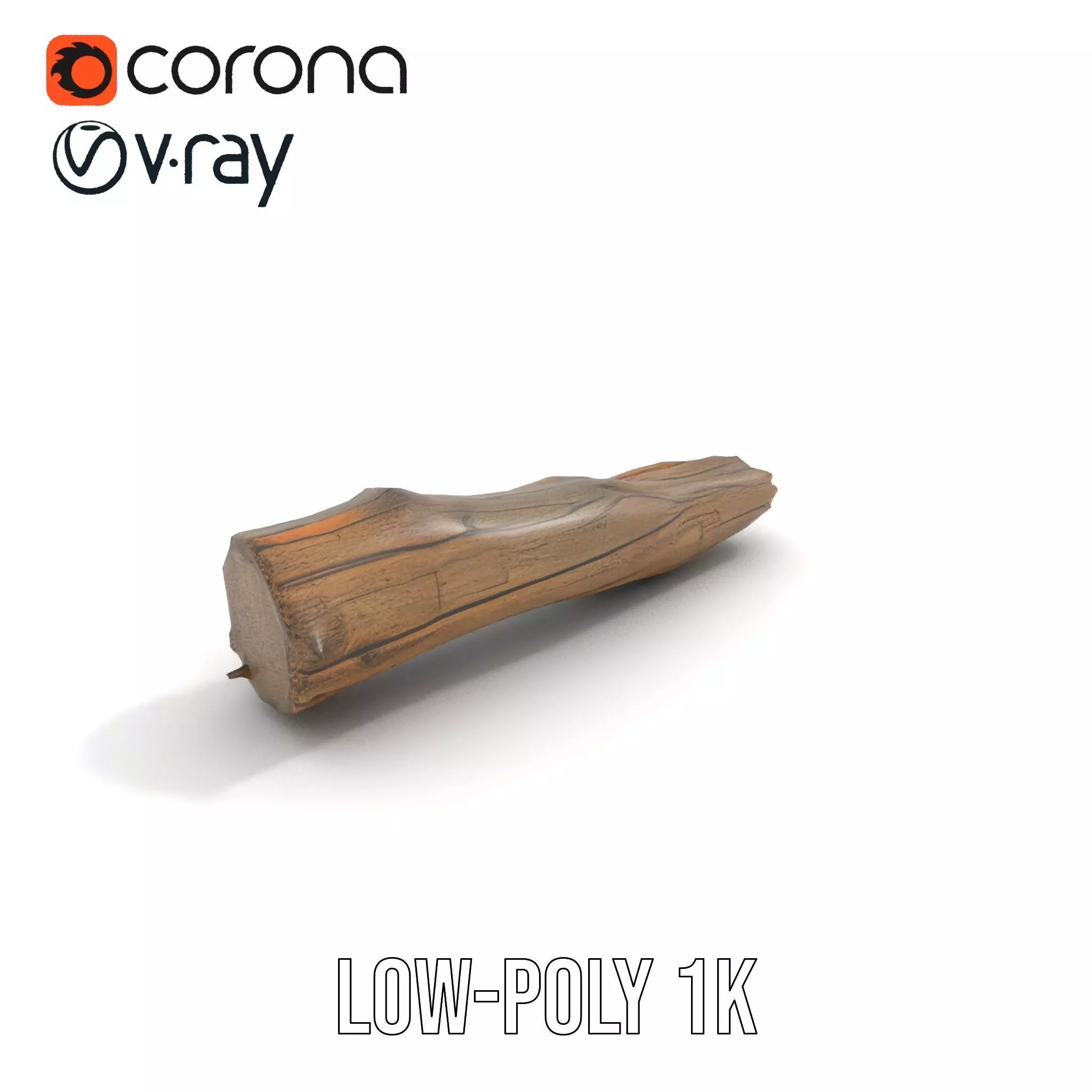 Rustic Driftwood model pack Low-poly 3D model_7