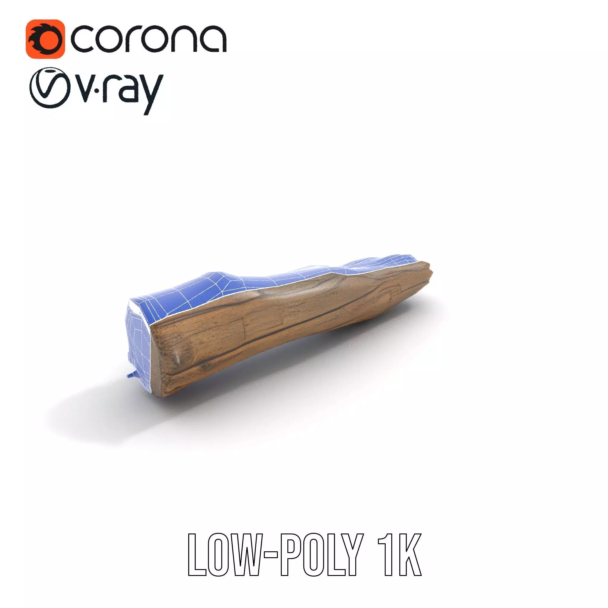 Rustic Driftwood model pack Low-poly 3D model_28