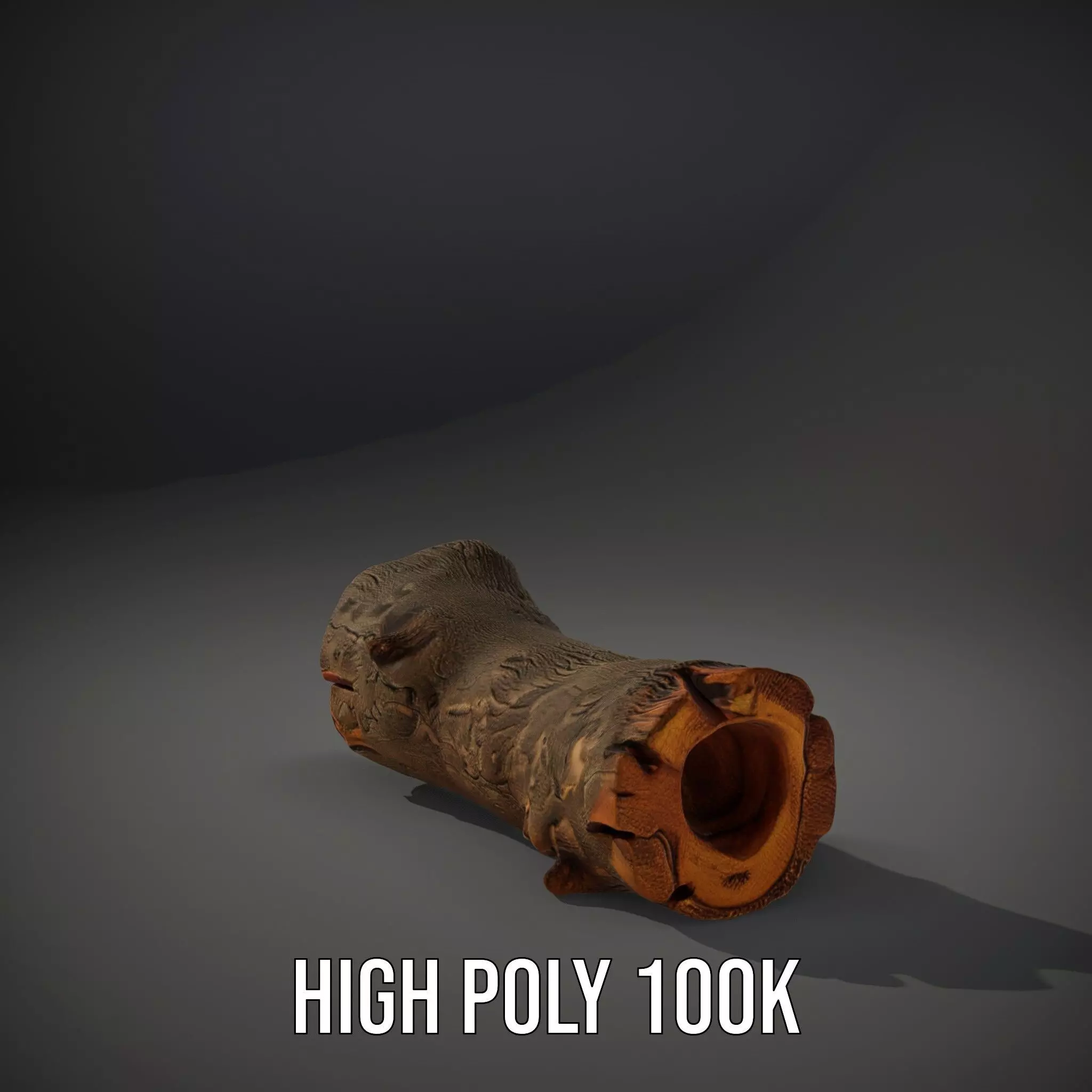 Realistic Wood Log model pack Low-poly 3D model_8