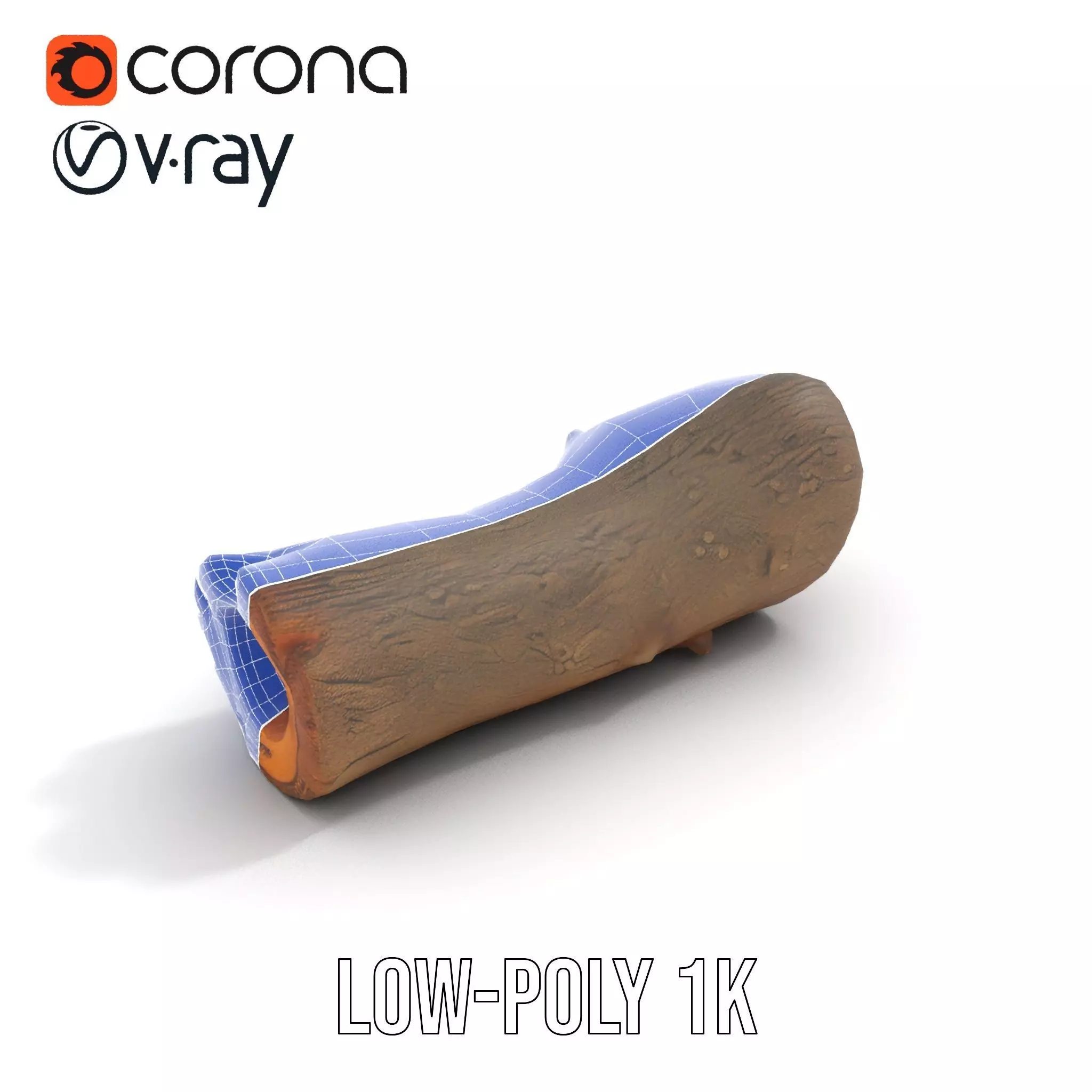 Realistic Wood Log model pack Low-poly 3D model_22
