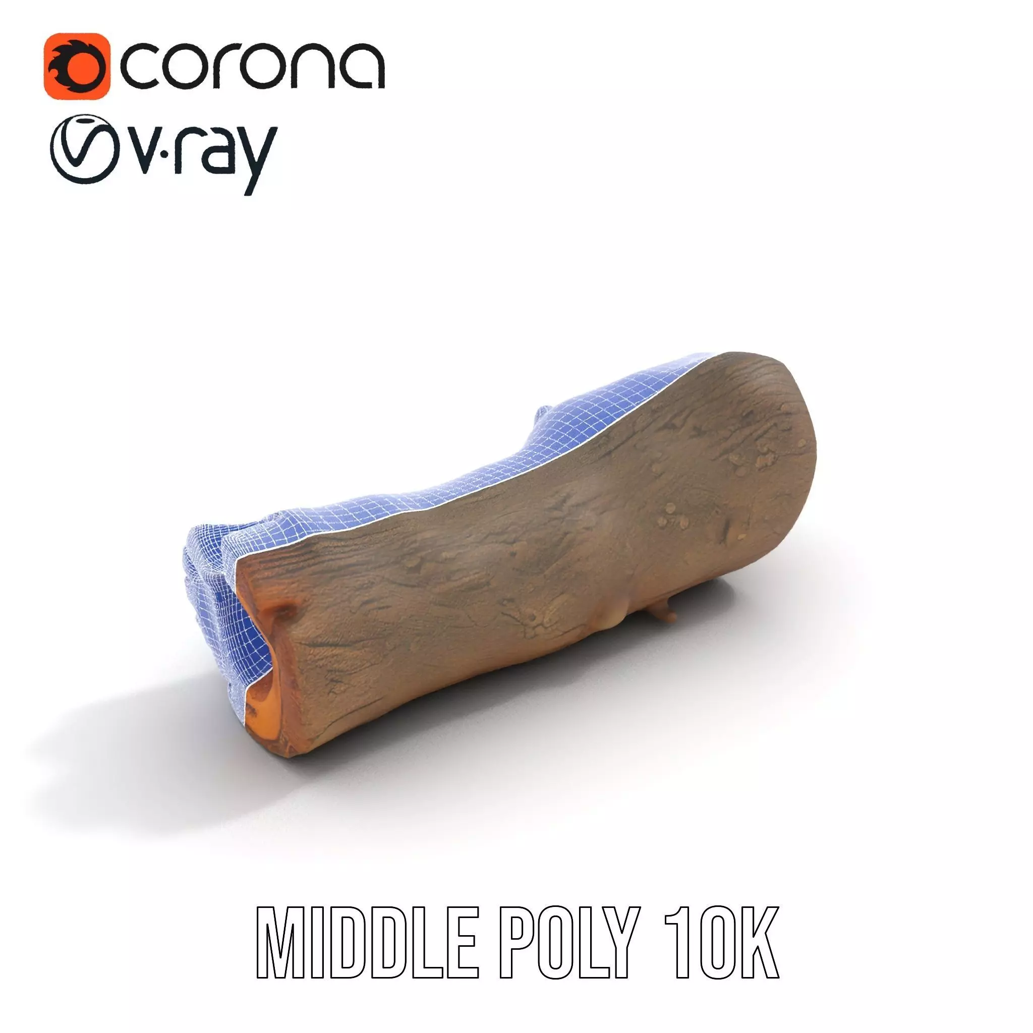 Realistic Wood Log model pack Low-poly 3D model_26
