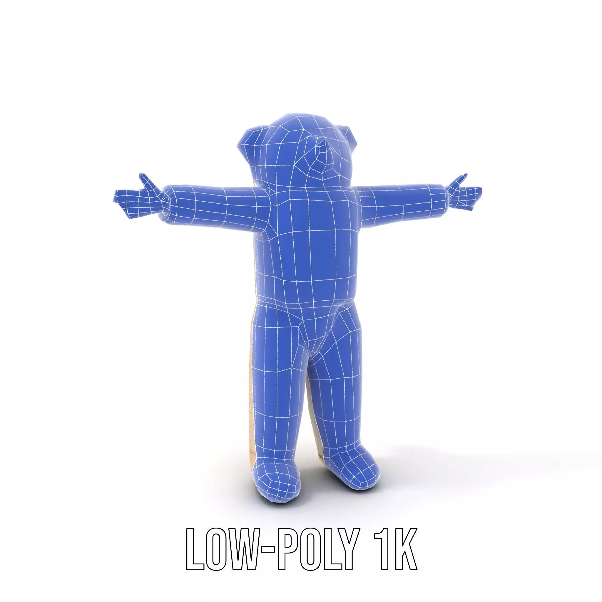 Fluffy Teddy Costume model pack Low-poly 3D model_22