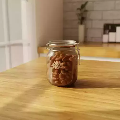 Almond Beans Jar