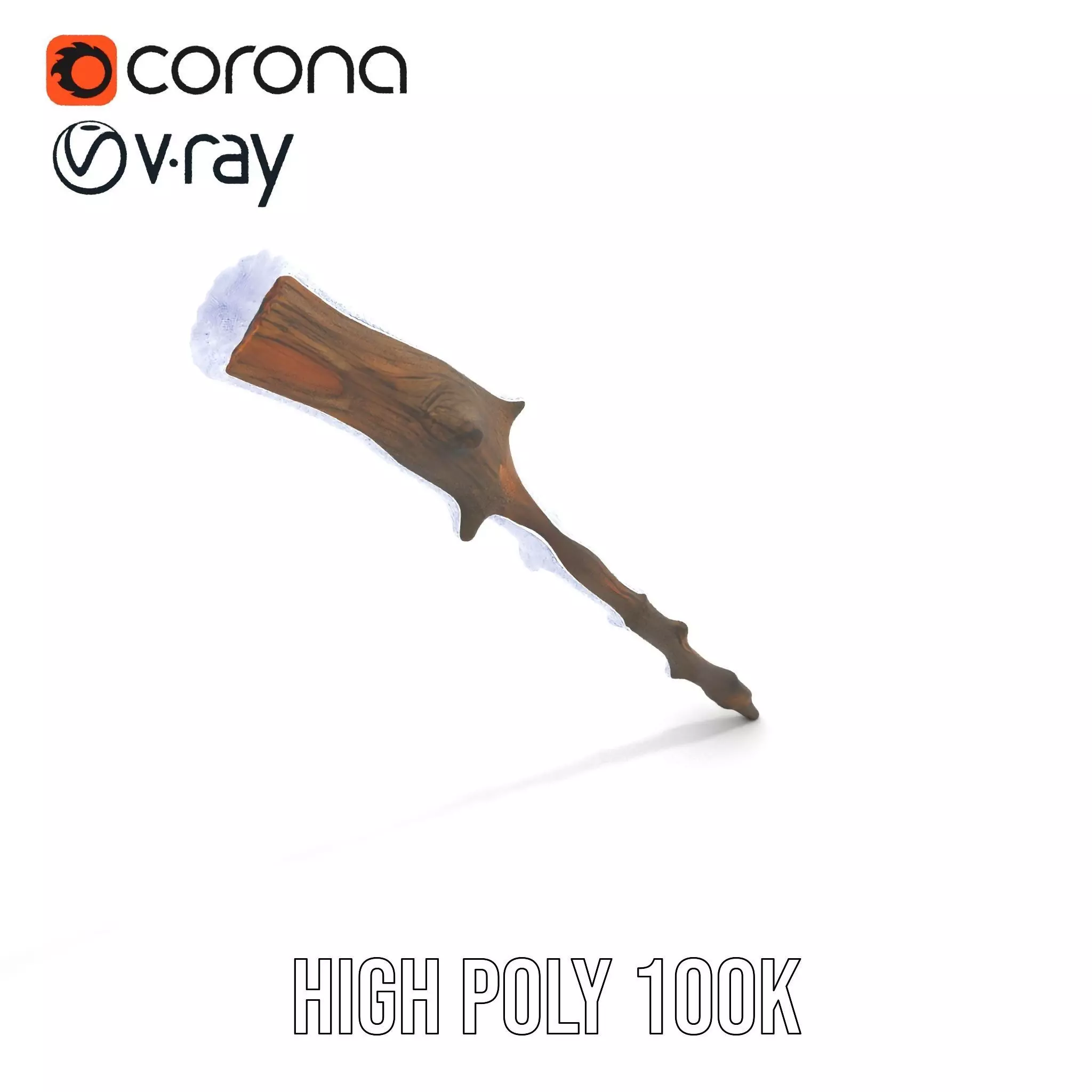 Realistic Wooden Branch model pack Low-poly 3D model_31
