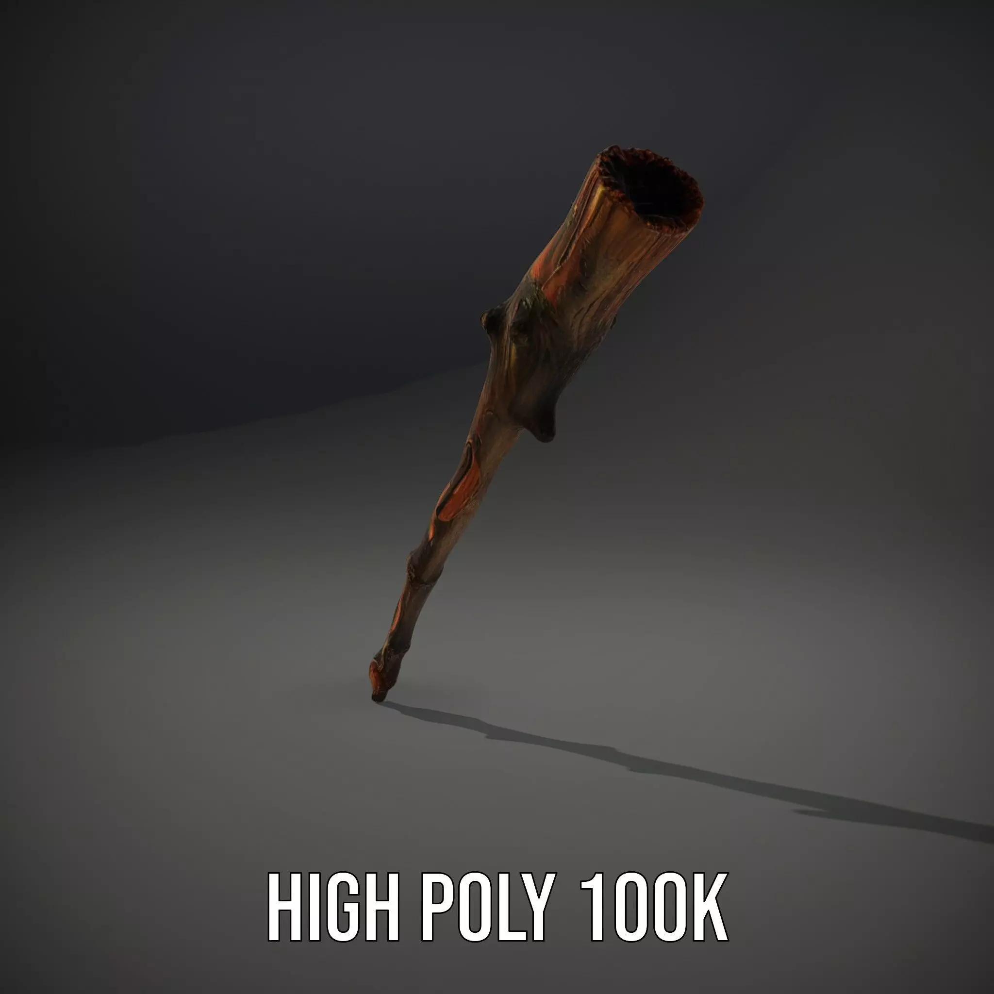 Realistic Wooden Branch model pack Low-poly 3D model_8
