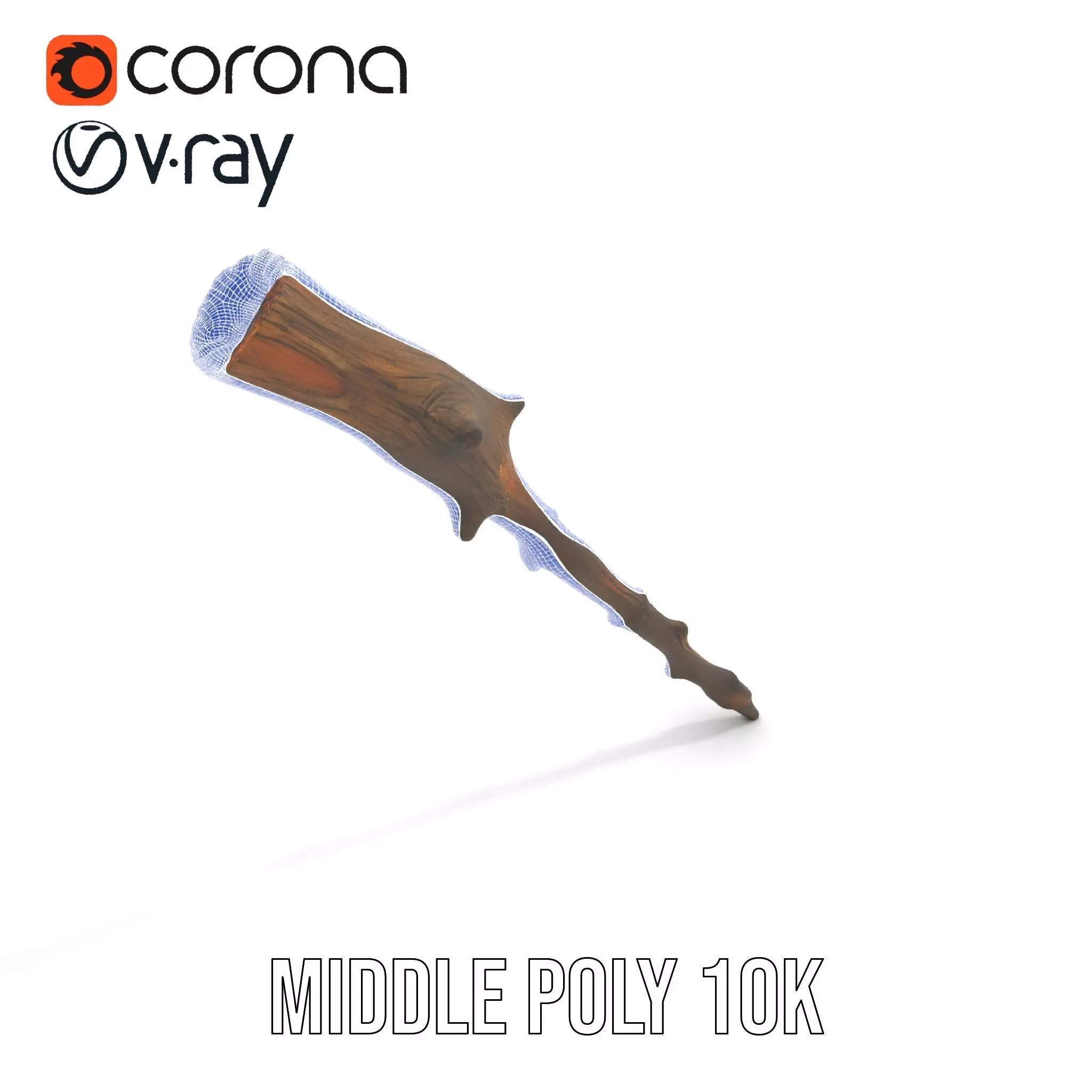 Realistic Wooden Branch model pack Low-poly 3D model_19