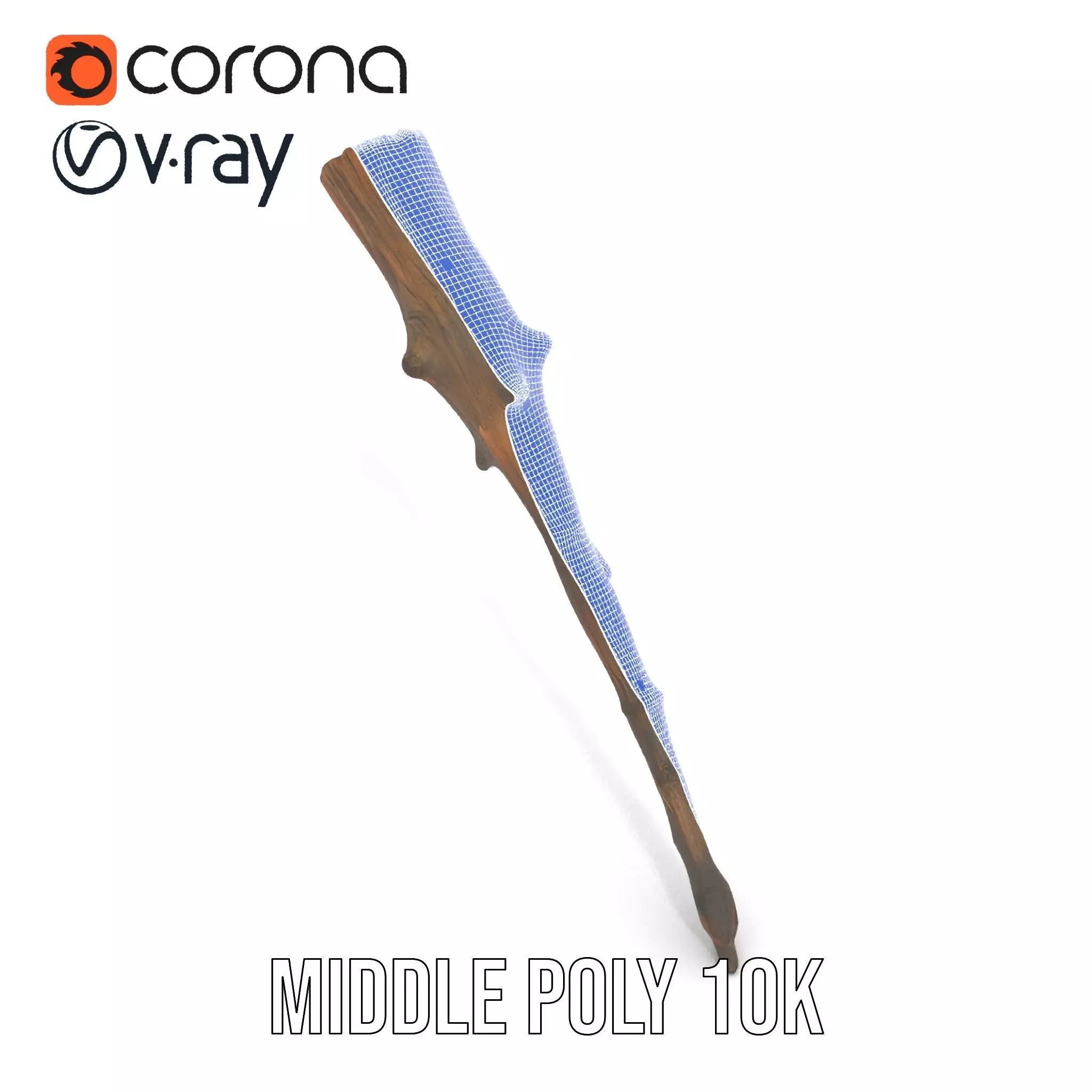 Realistic Wooden Branch model pack Low-poly 3D model_25
