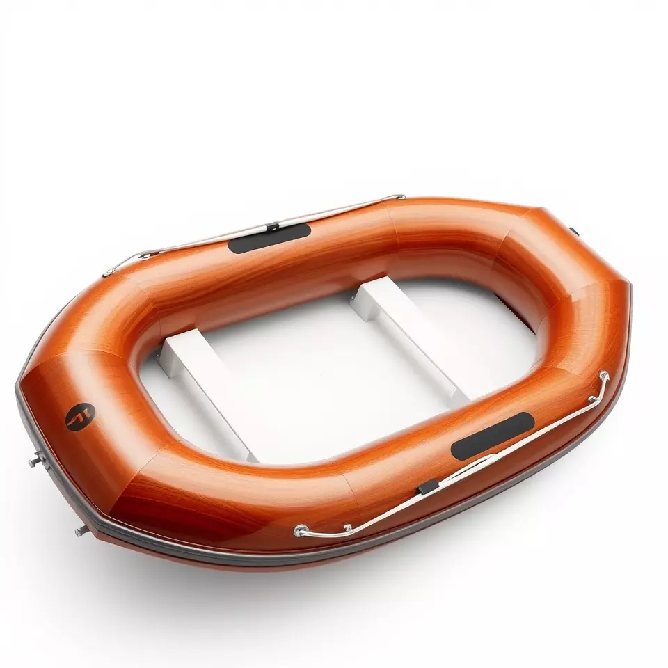 Orange Inflatable Raft model pack Low-poly 3D model_2