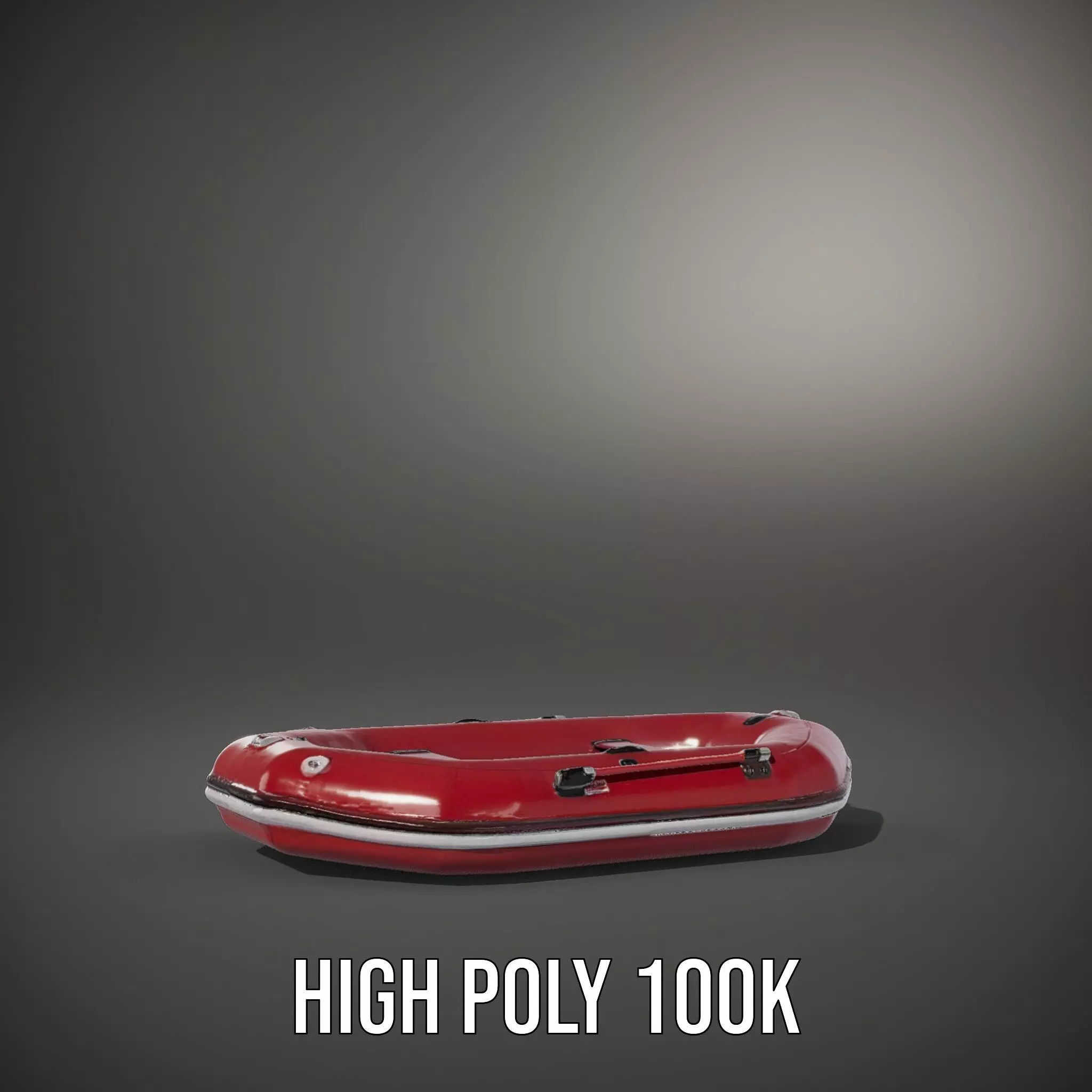 Scarlet Inflatable Boat model pack Low-poly 3D model_8