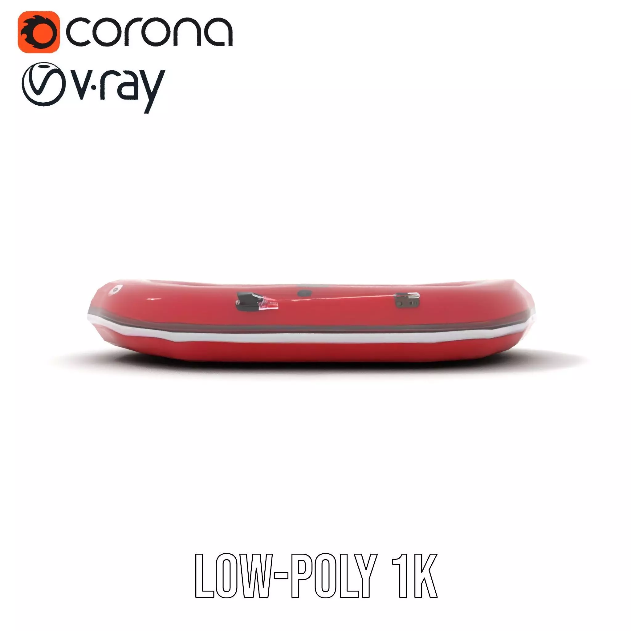 Scarlet Inflatable Boat model pack Low-poly 3D model_23