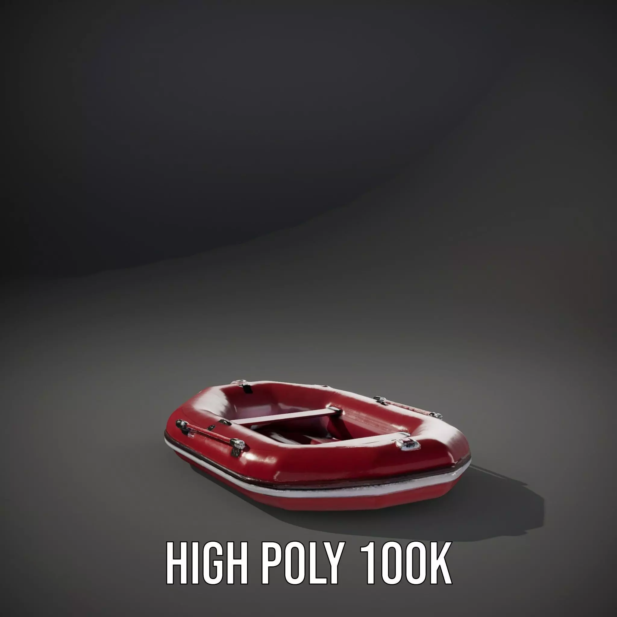 Scarlet Inflatable Boat model pack Low-poly 3D model_10